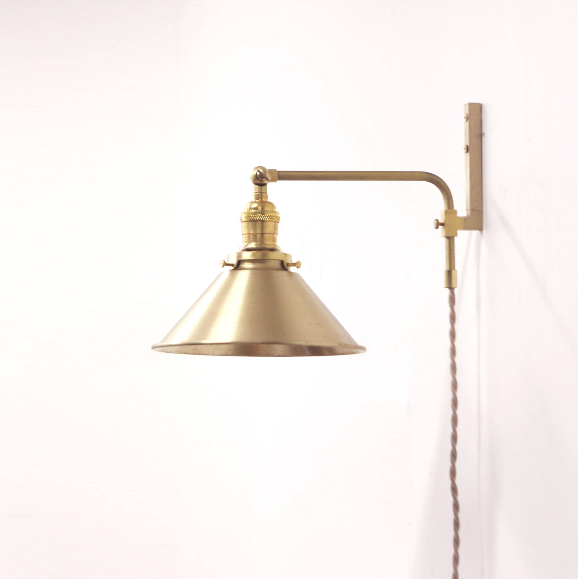 Plug-in wall sconce Light, Adjustable Plug-in Wall Sconce Light, Swing Wall Sconce Light, Minimalist Wall Sconce Light No.0291