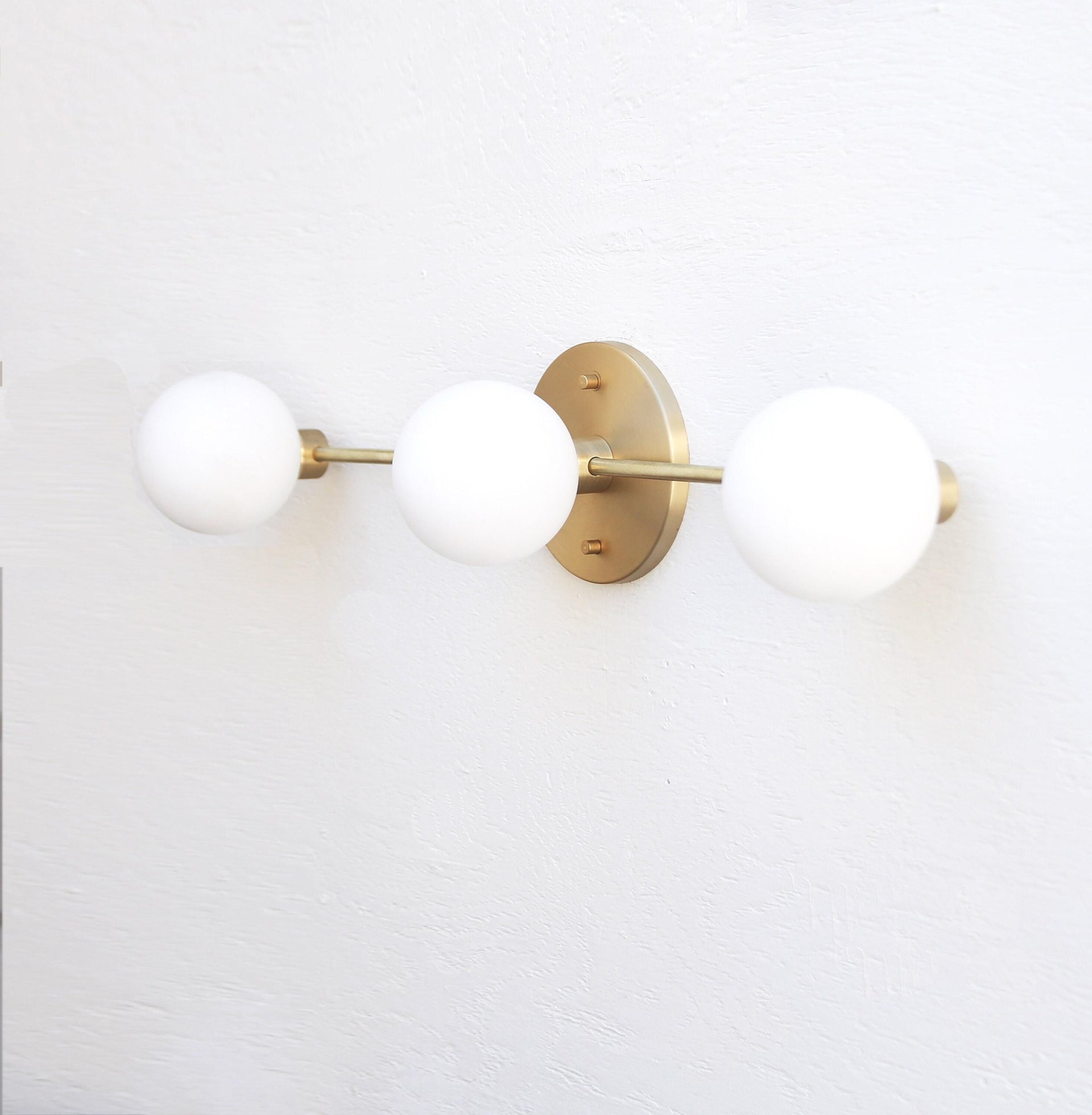 Bathroom Vanity, Vanity Fixture, Mid Century Brass Wall Sconce light PPQ4, UL listed No.0508