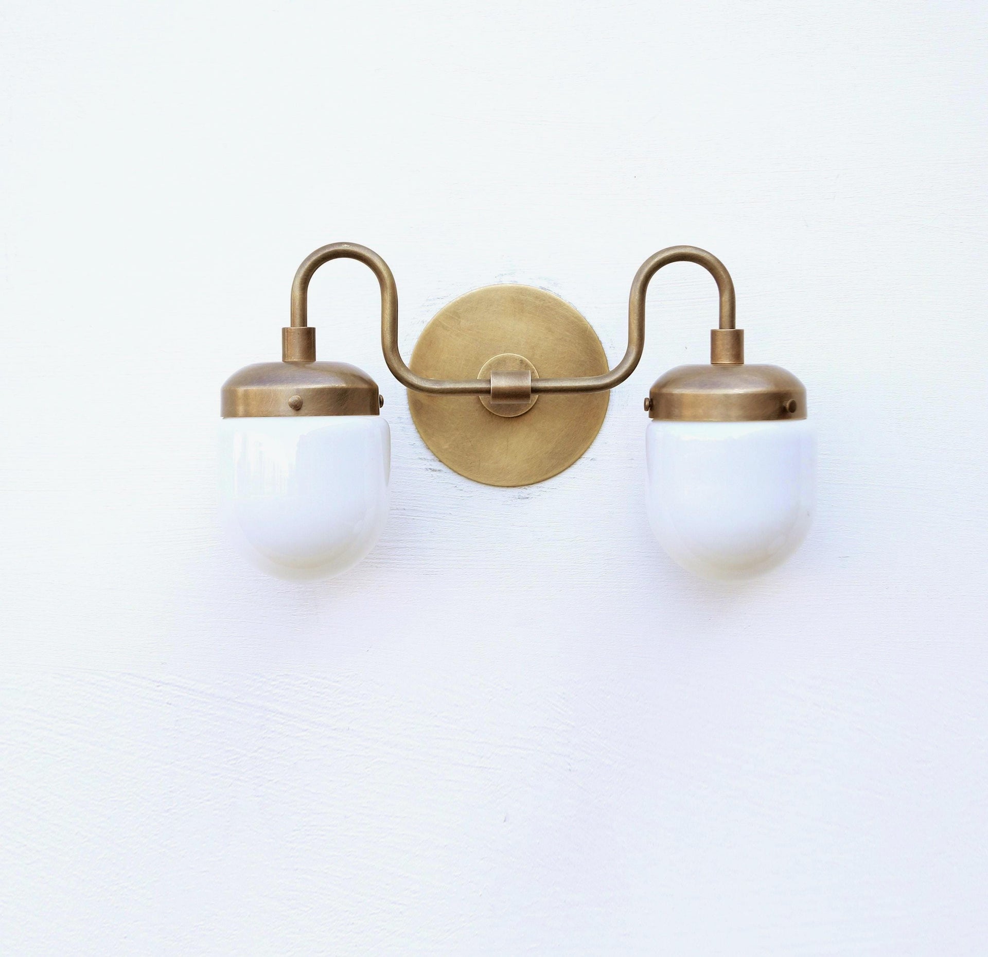 Bathroom Vanity, Vanity Fixture, Mid Century Brass Wall Sconce light, UL listed LM1 No.0039