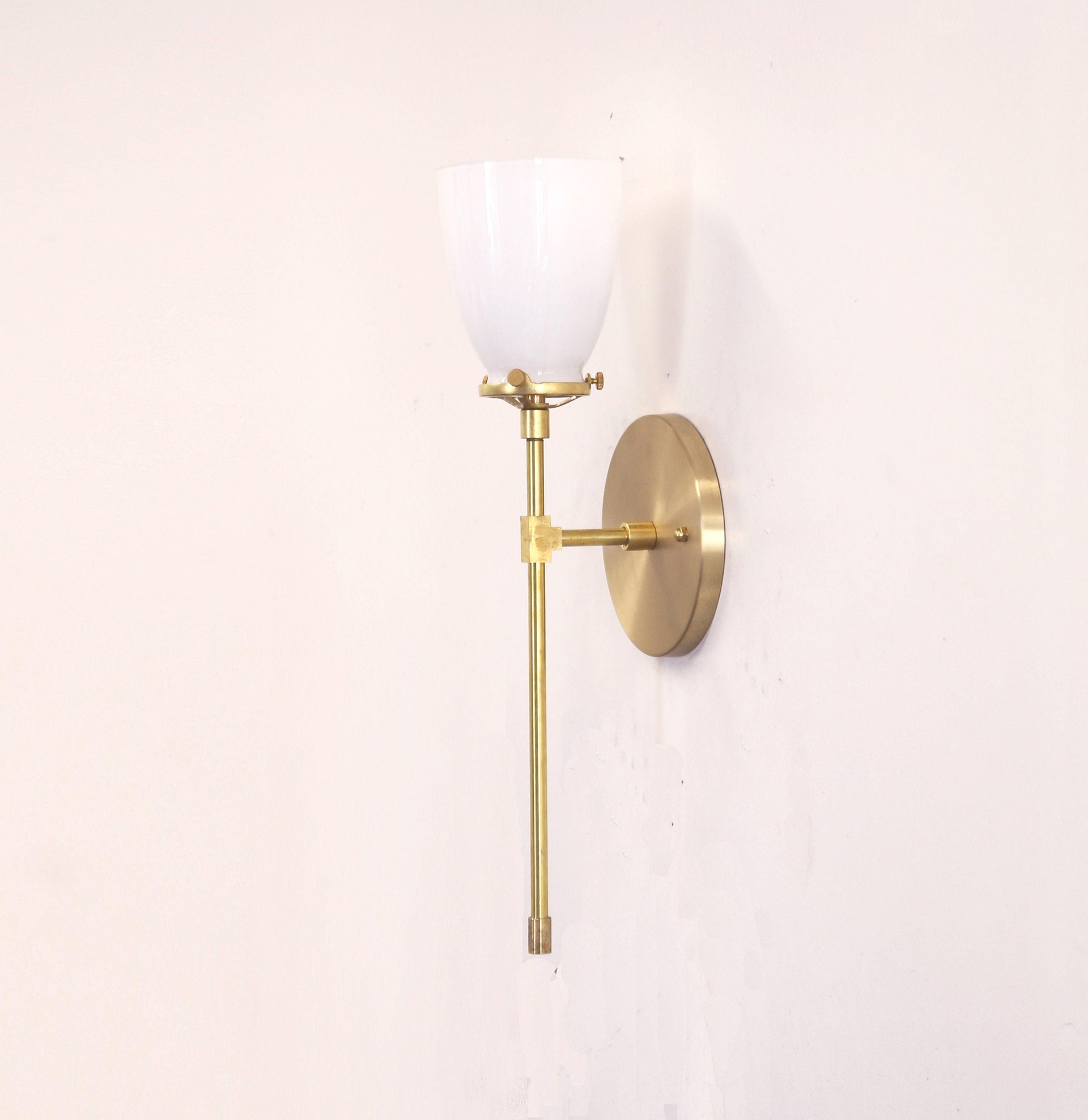 Brass Wall Sconce  light,   Mid Century brass wall sconce light, Modern brass light, UL Listed. No.0143