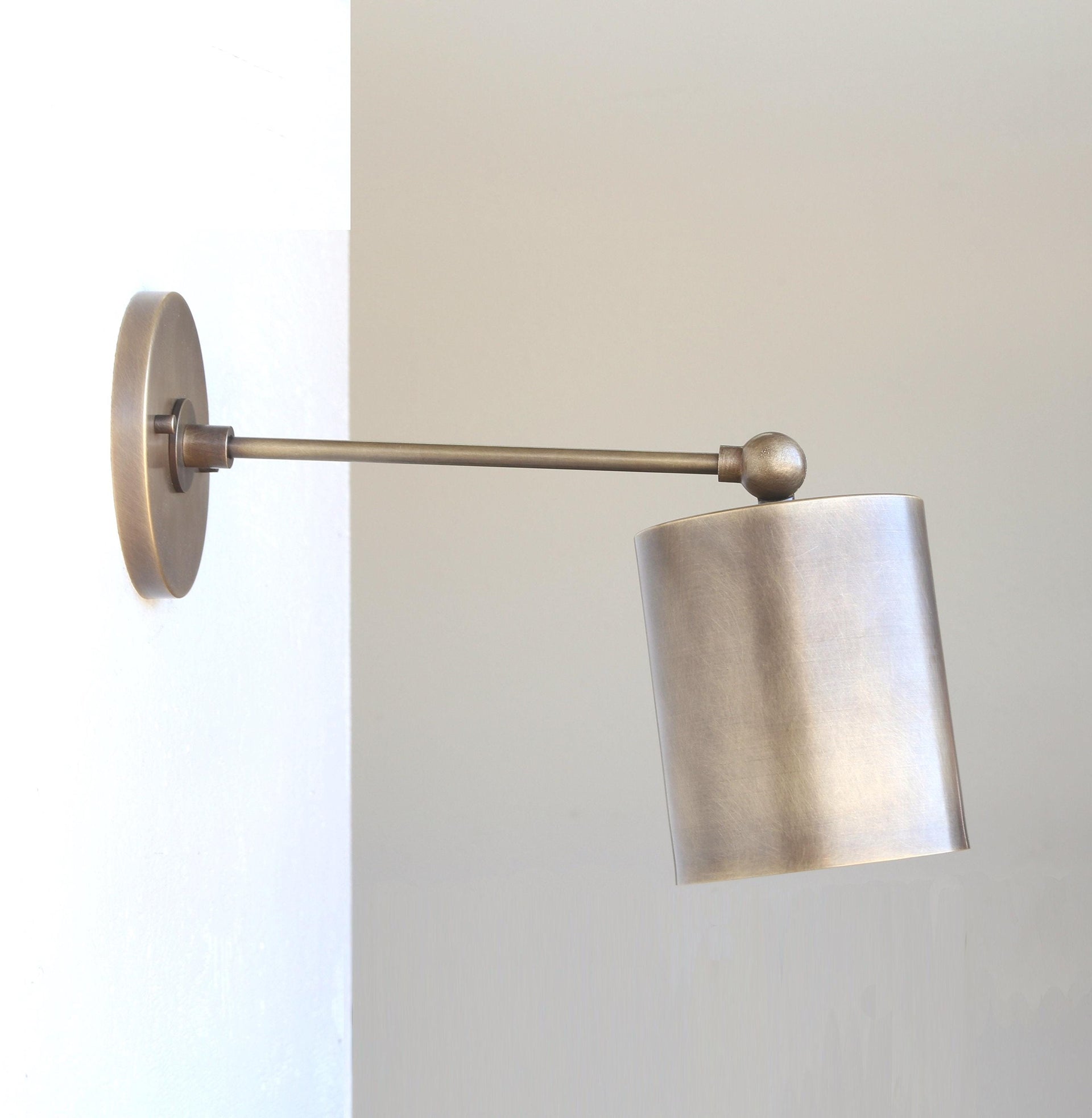 Brass Wall Sconce  light with, Modern brass light,  Mid Century brass wall sconce light, UL Listed. No.0479