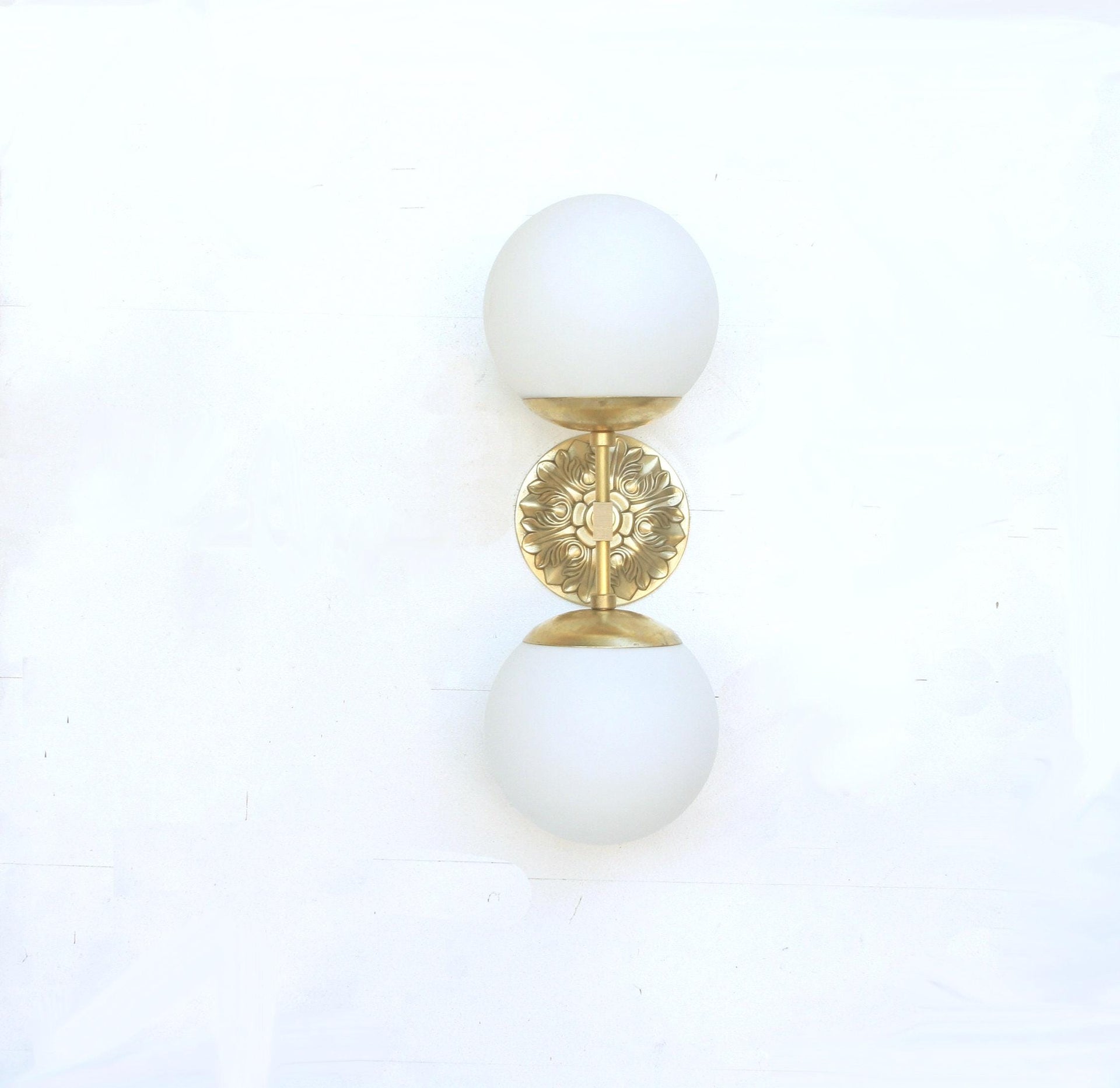 Bathroom Vanity, Vanity Fixture, Mid Century Brass Wall Sconce  light, UL Listed. No.0497