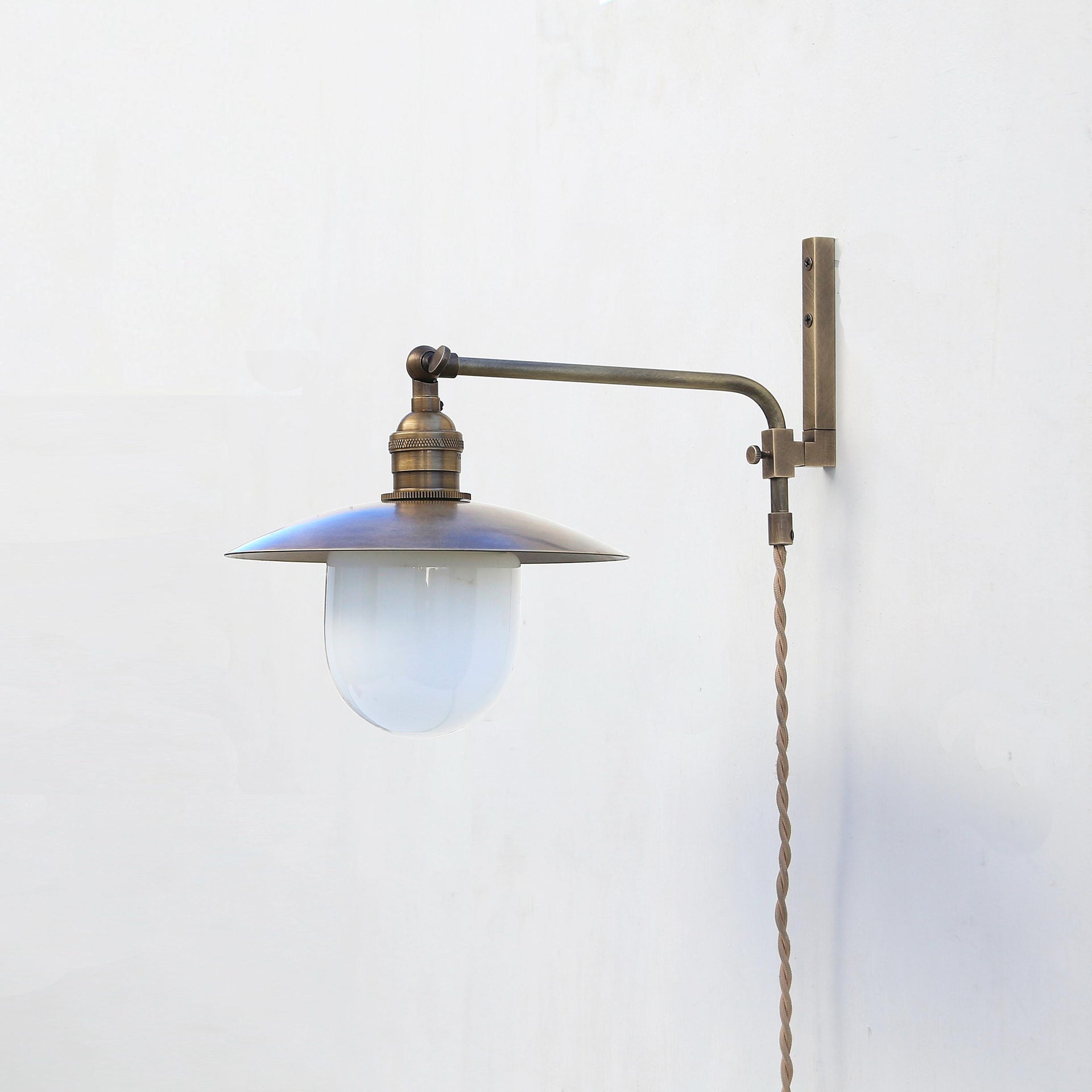 Plug-in Brass Wall Sconce  light, Modern brass light, Brass  Wall Sconce light, No.0266