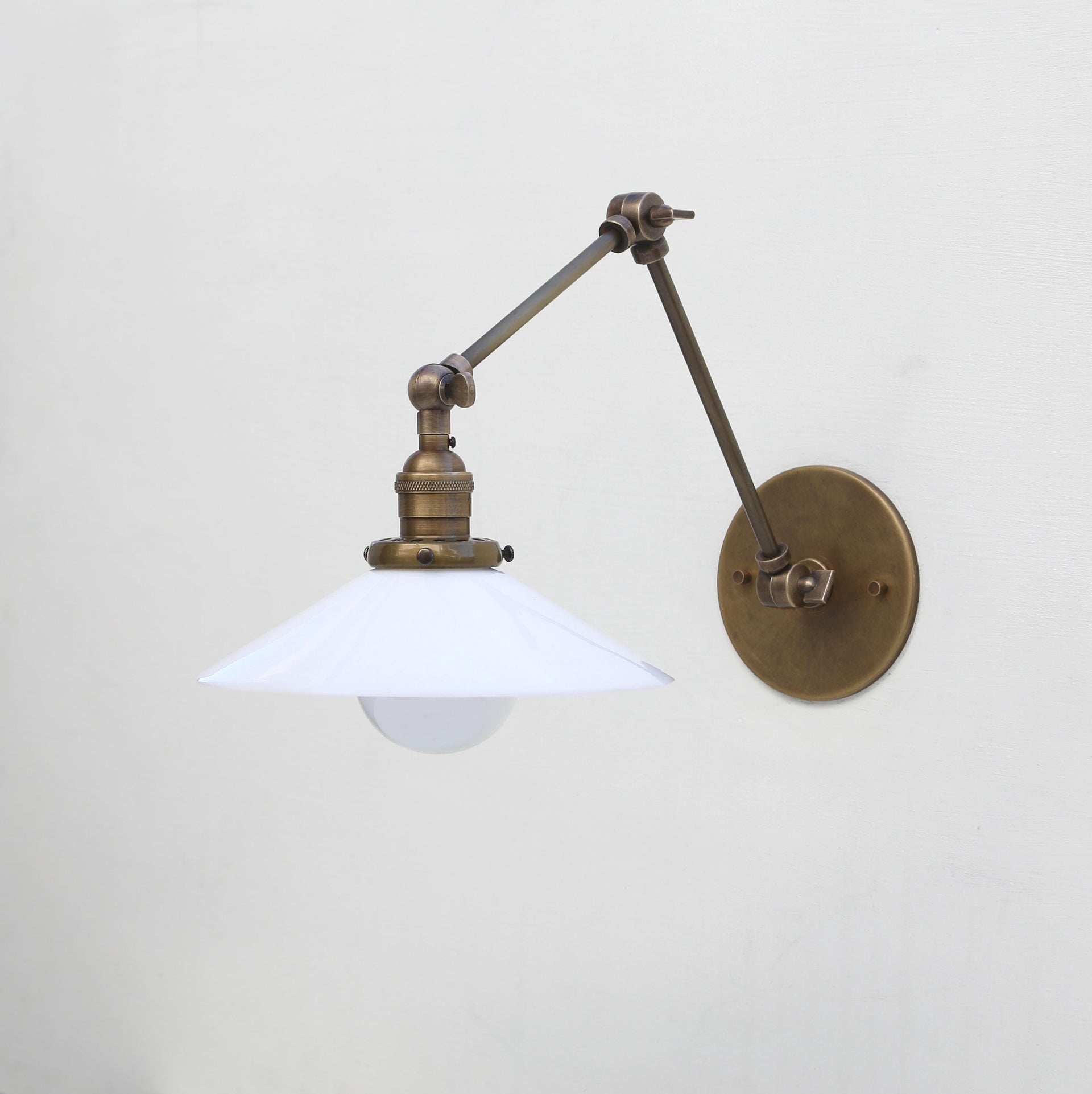 Brass Adjustable Wall Sconce light, Solid Brass Swivel Wall Sconce light, UL Listed, No.0217