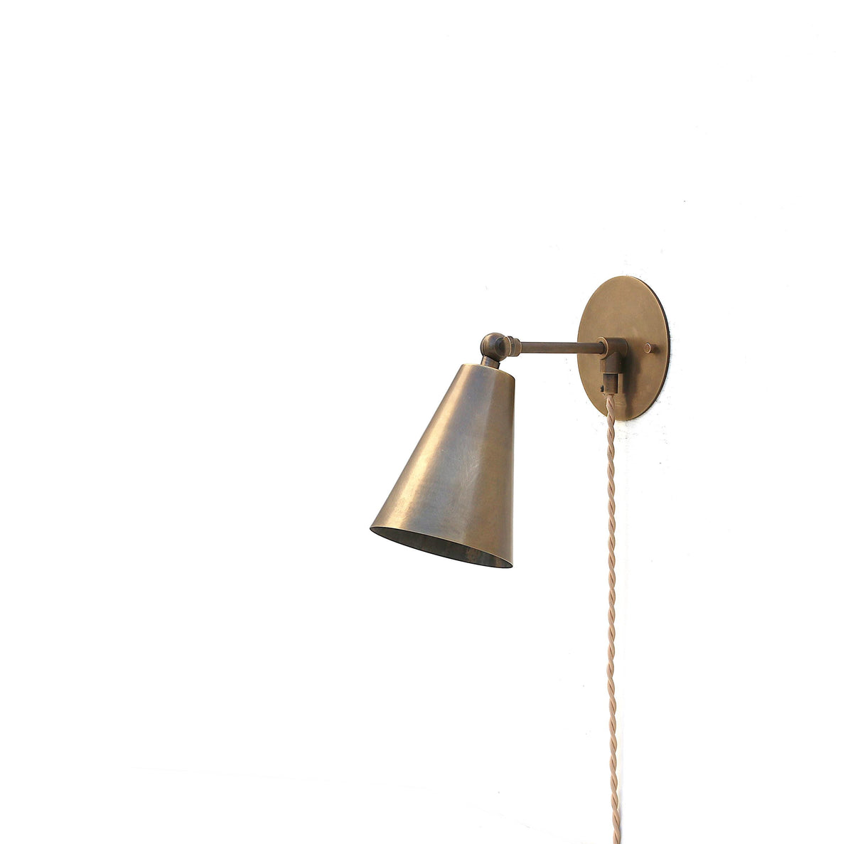 Plug In Wall Sconce light, Modern brass light, Classic wall sconce light , Plug-in Sconce Light No.0550