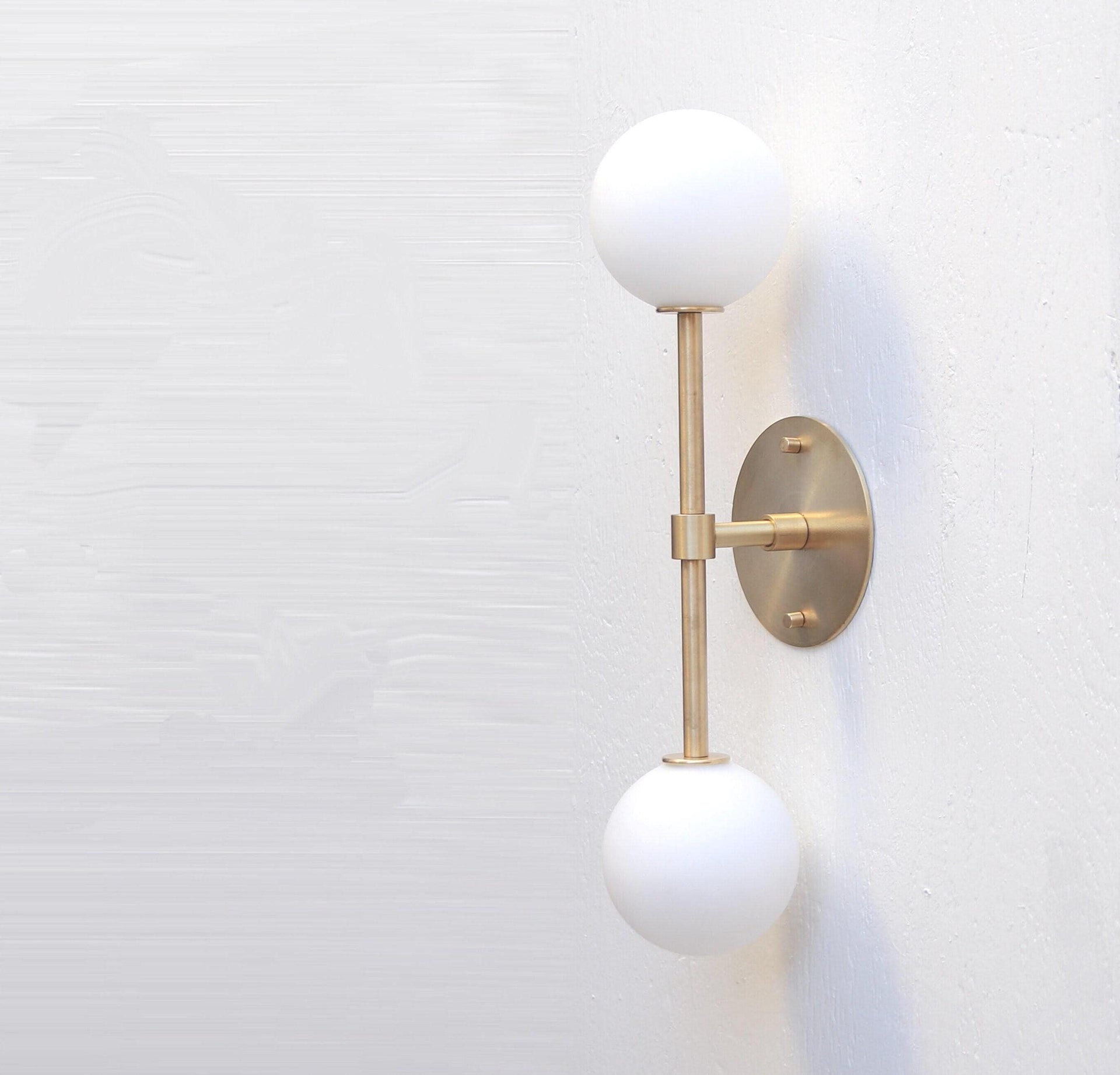 Bathroom Vanity, Vanity Fixture, Mid Century Brass Wall Sconce  light, UL Listed YAG-PPQ4 No.0070