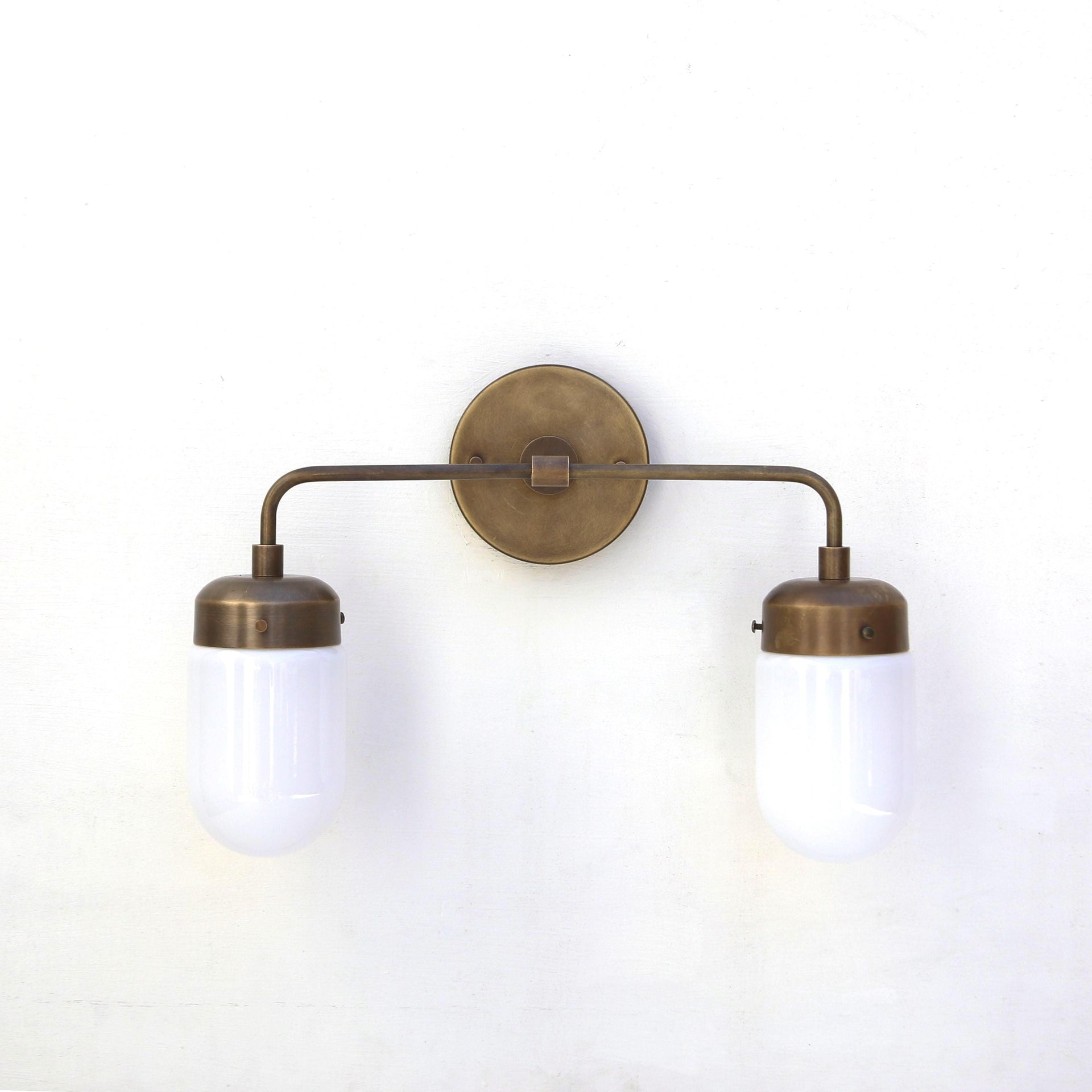 Bathroom Vanity Light,  Wall Sconce  light with brass shade, Minimal Sconce Light,  UL Listed. CLM, No.0304
