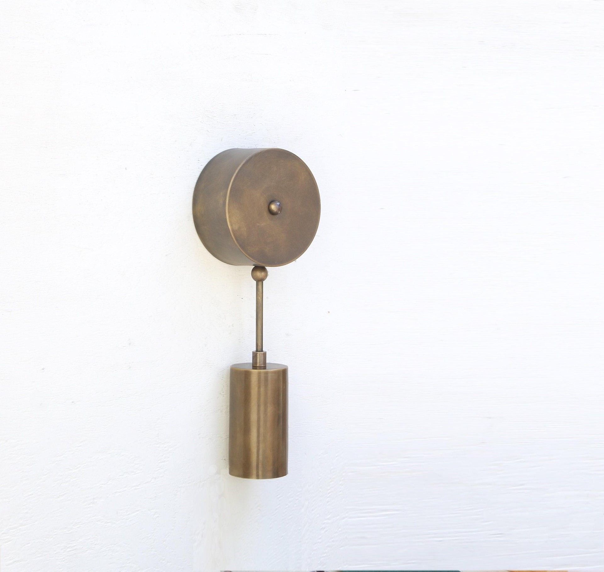 Aged Brass Wall Sconce light - Brass Wall Sconce Light, UL Listed No.0290