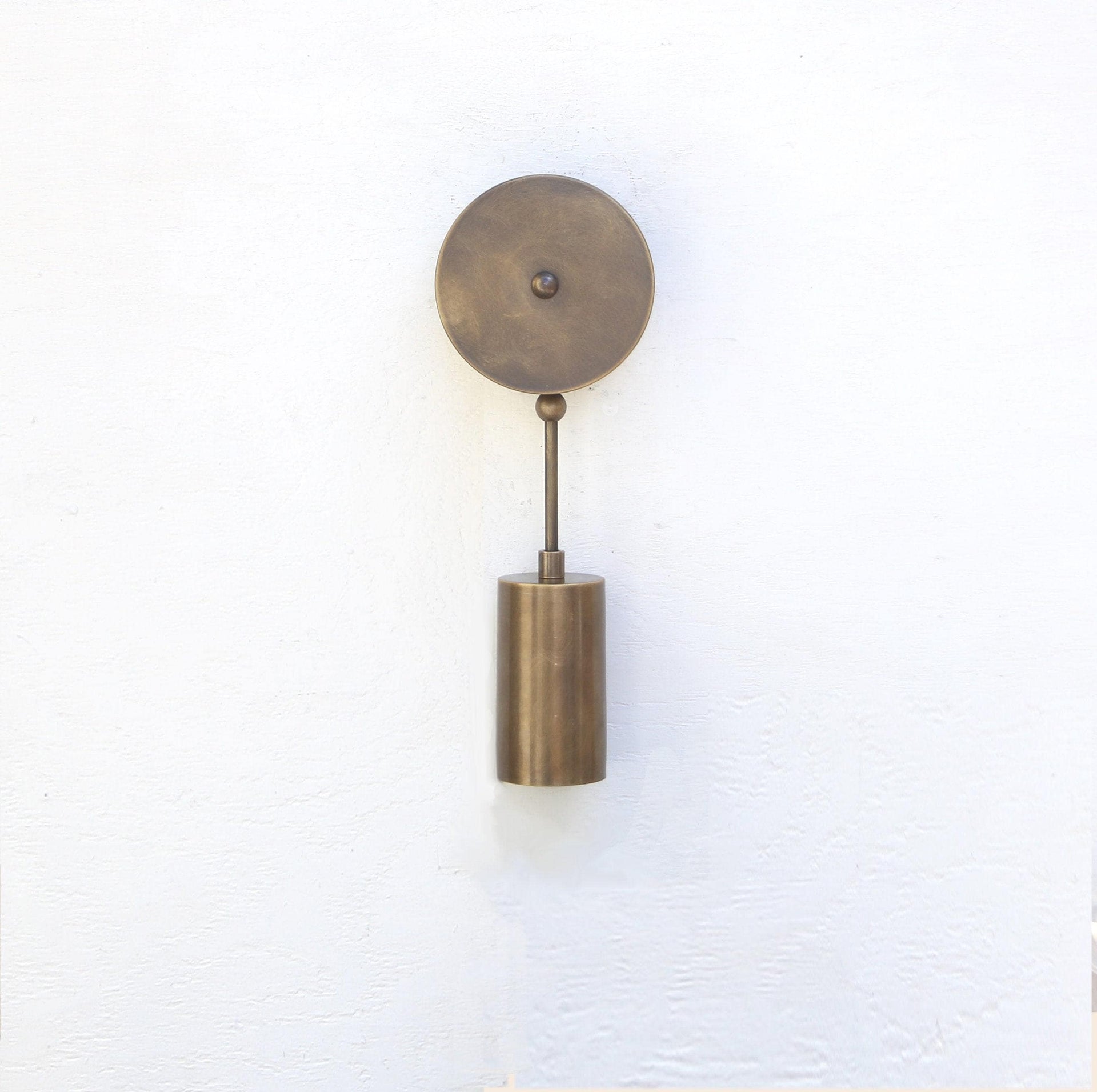Aged Brass Wall Sconce light - Brass Wall Sconce Light, UL Listed No.0290