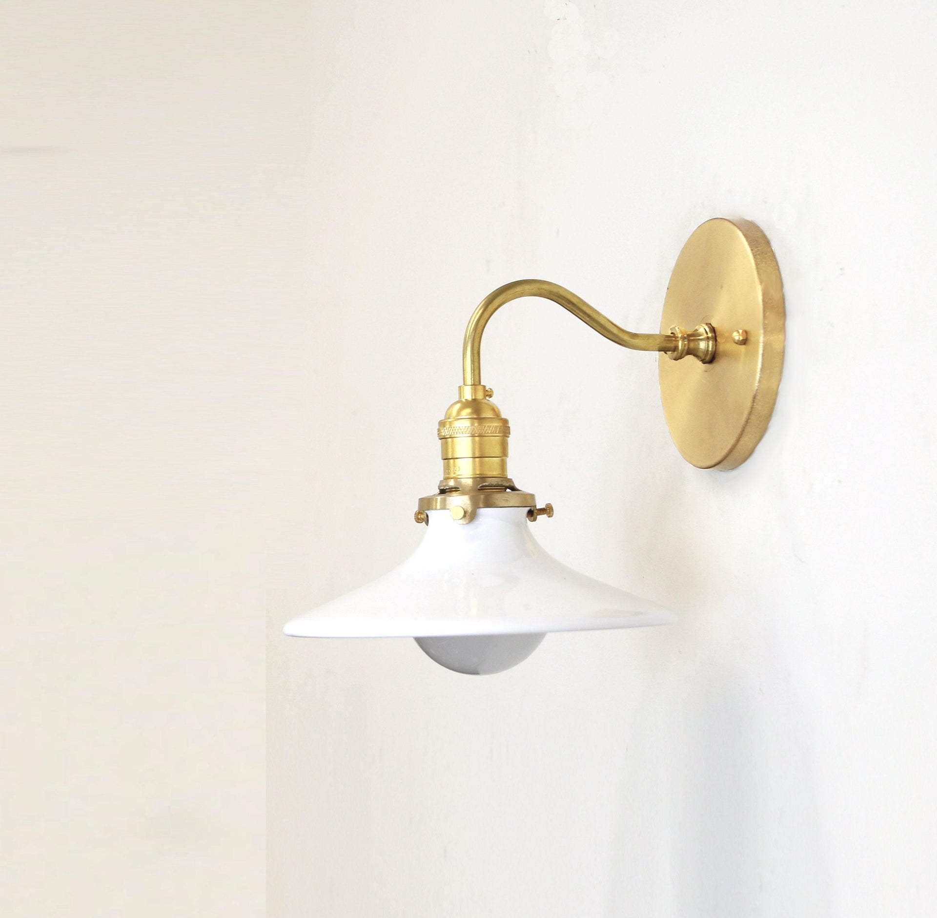 Wall Sconce  light, Modern brass light,  Mid Century brass wall sconce light, Minimal Sconce Light, UL listed, No.0247