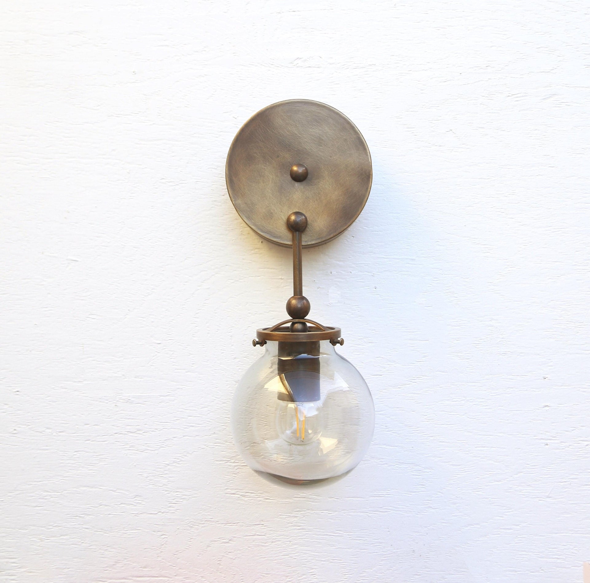 Brass  Wall Sconce light - Brass Wall Sconce Light, UL Listed, No.0227