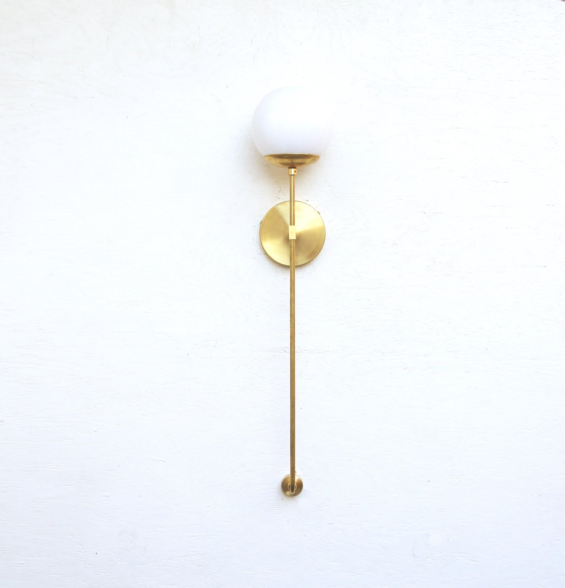 Wall Sconce  Light, Mid Century Brass Wall Sconce  light,  UL Listed. No.0458
