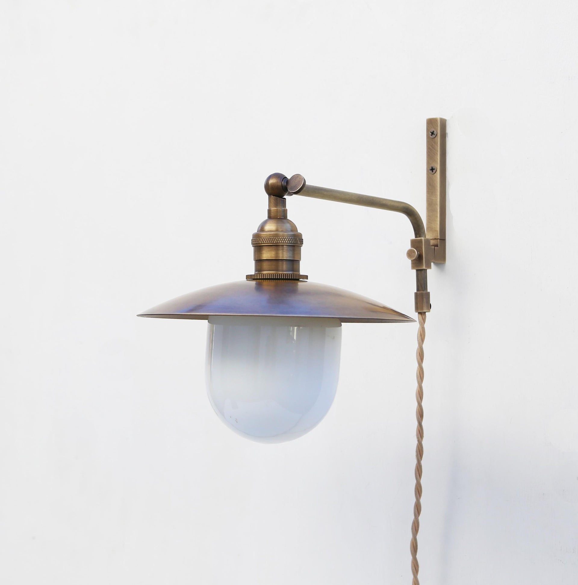 Plug-in Brass Wall Sconce  light, Modern brass light, Brass  Wall Sconce light, No.0266