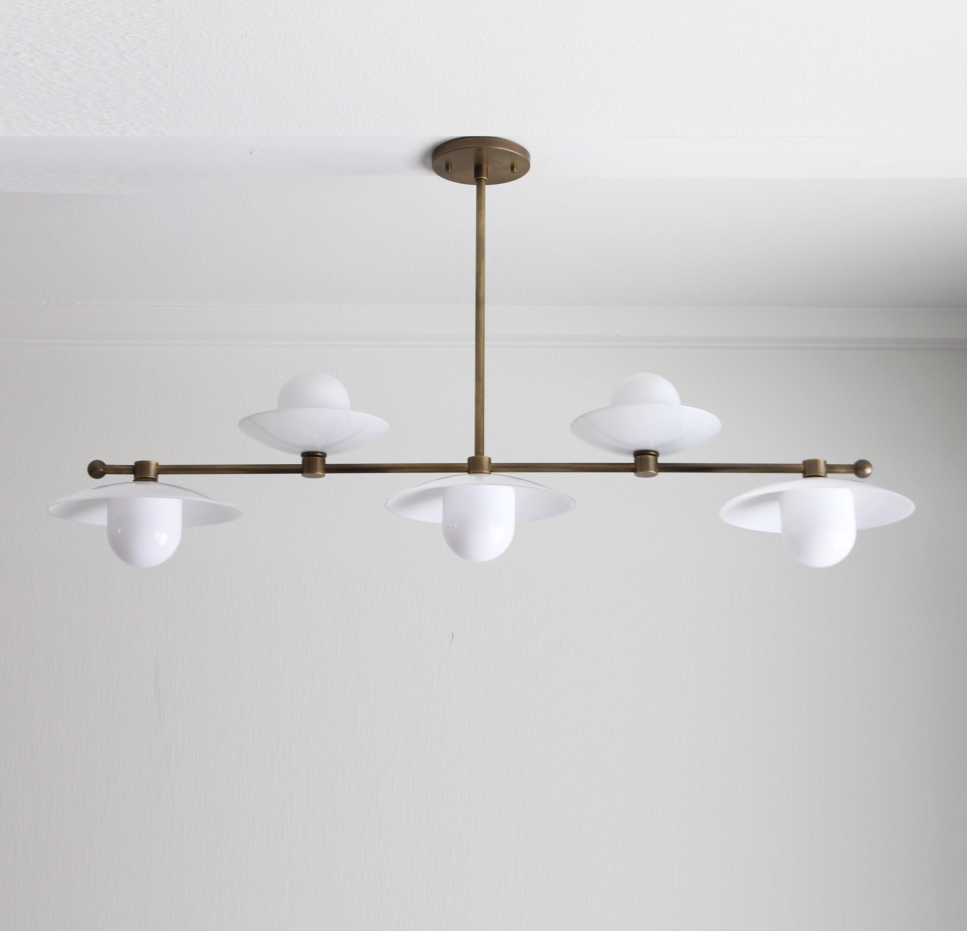 Chandelier,  Brass Chandelier, Modern Brass Chandelier with glass shades, UL Listed, No.0321