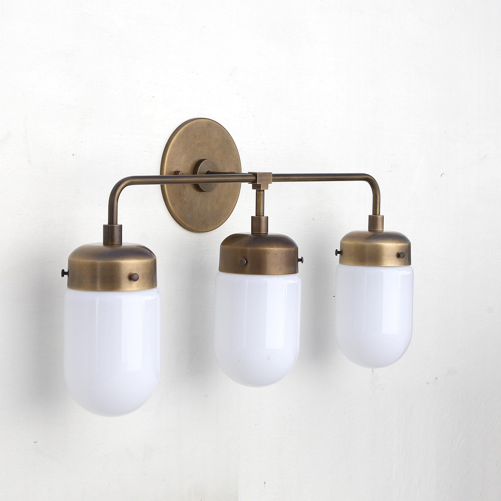 Bathroom Vanity Light,  Wall Sconce  light with brass shade-Minimal Sconce Light- UL Listed CLM, No.0284