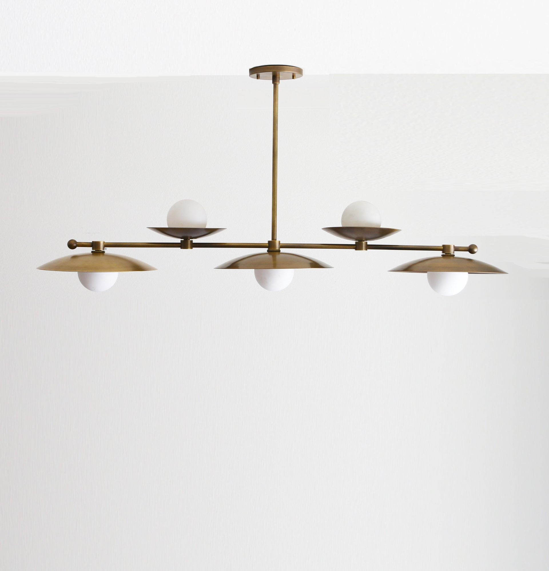 Chandelier,  Brass Chandelier, Modern Brass Chandelier with brass Shade, UL Listed, No.0338