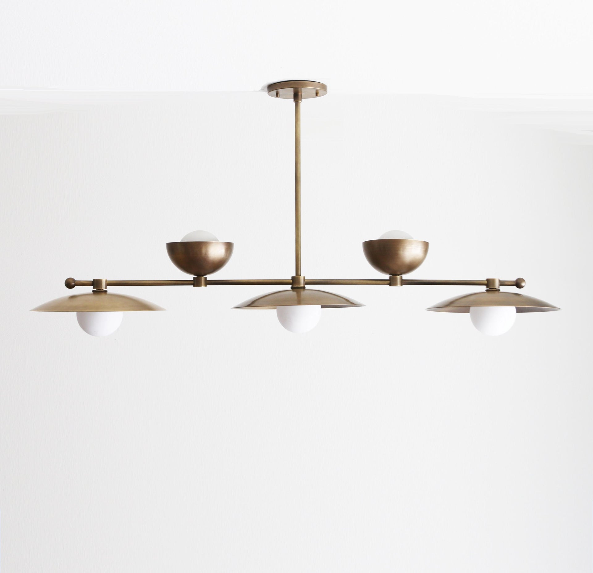 Chandelier,  Brass Chandelier, Modern Brass Chandelier with brass Shade, UL Listed, No.0339