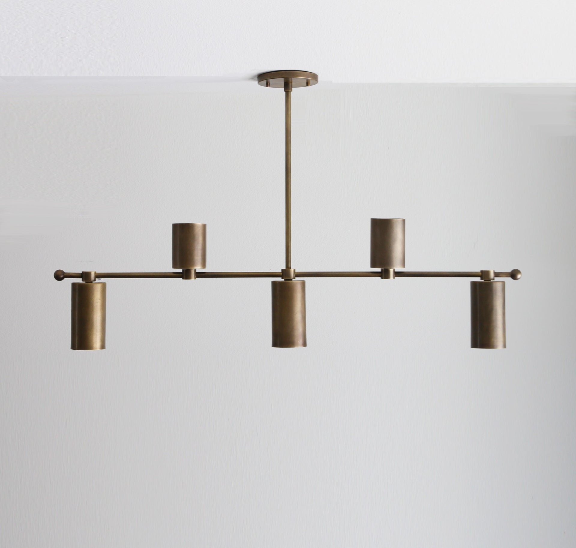 Industrial Style Chandelier, Brass Chandelier, Modern Brass Chandelier with Brass Shade, UL Listed No.0364