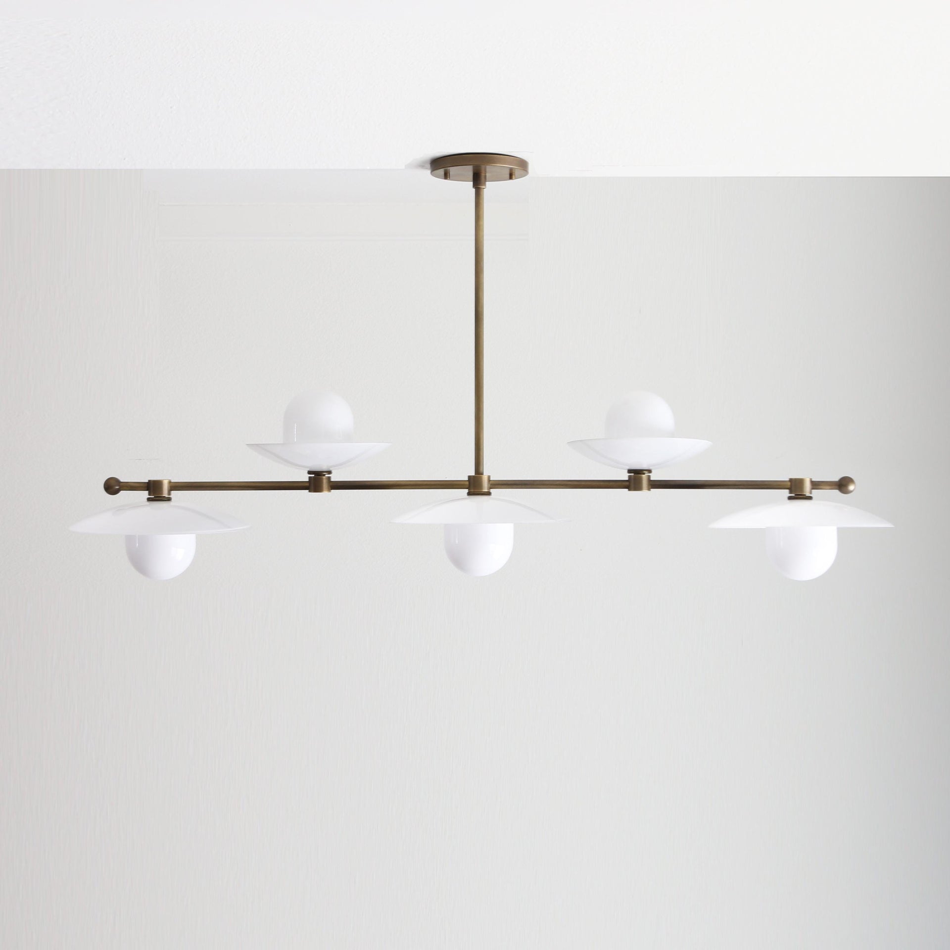 Chandelier,  Brass Chandelier, Modern Brass Chandelier with glass shades, UL Listed, No.0321