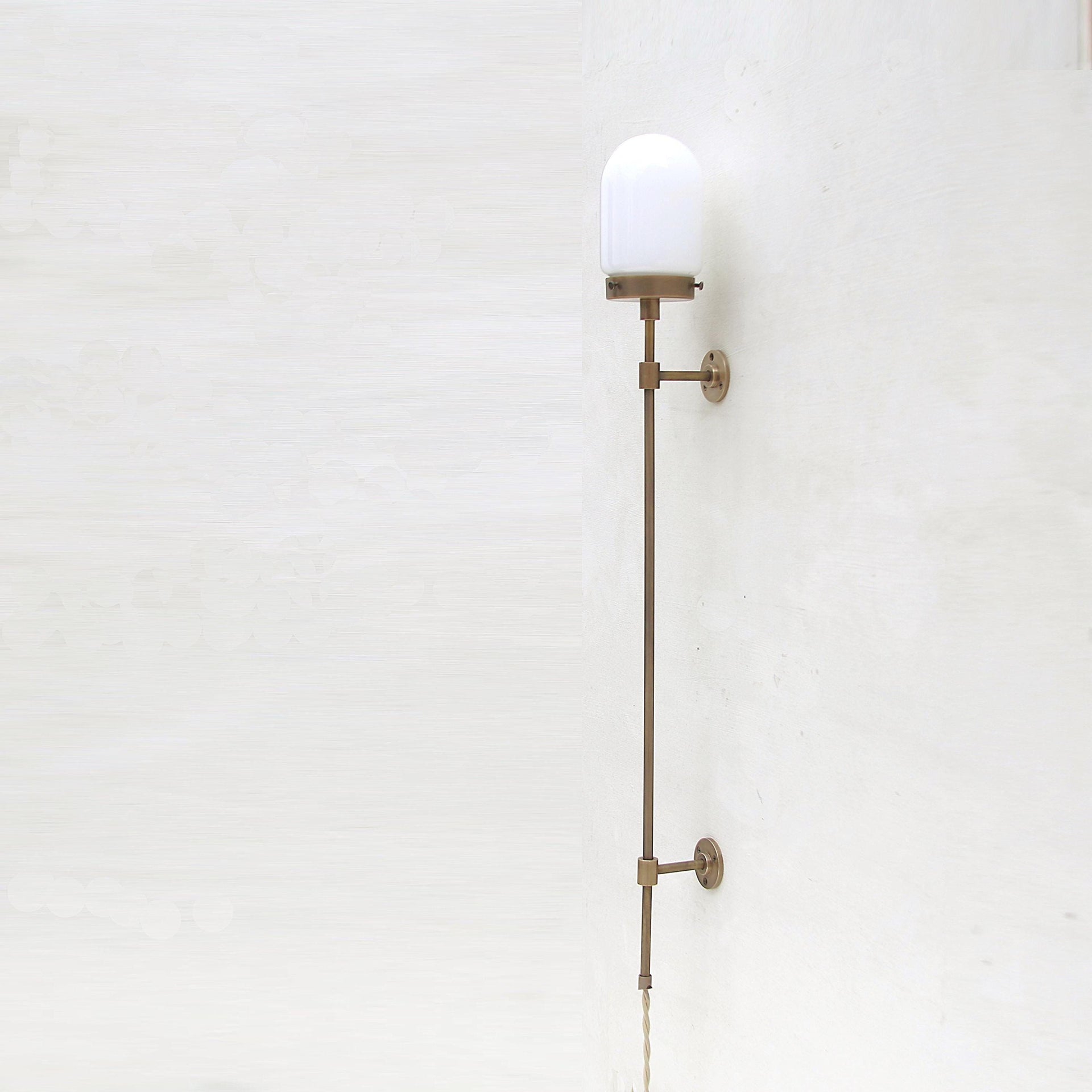 Plug-in Brass Wall Sconce light, Modern brass light, Wall sconce light, Minimal Sconce Light CLM, UL Listed No.0895