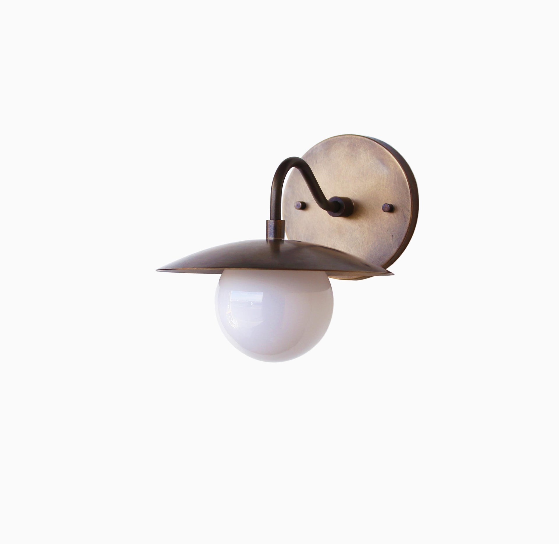 Brass Wall Sconce - Brass light with brass shade - Minimal Sconce Light, PPQ-4, UL Listed No.0002