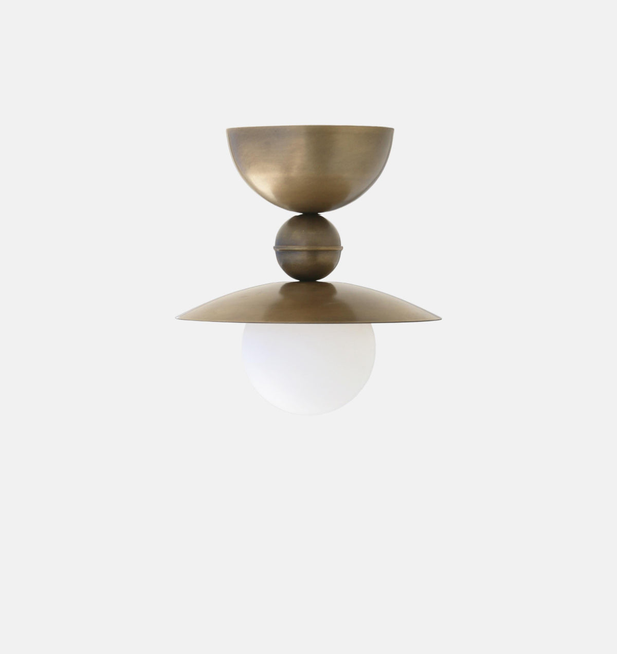 Flush mount ceiling  light with 8" shade,  Brass ceiling Light, Flush Mount Ceiling Light, UL Listed，No.0793