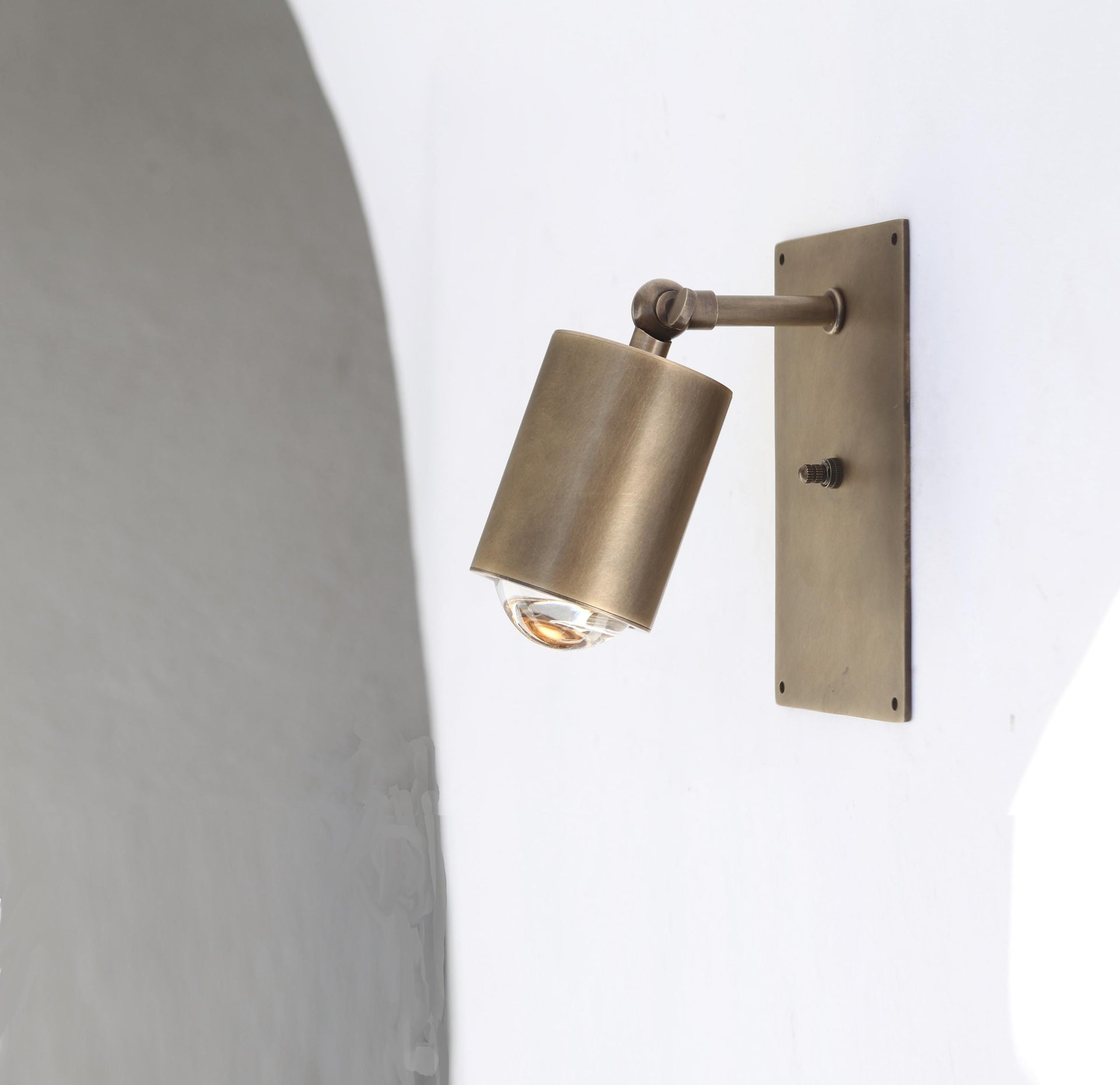 Brass Wall Sconce  light, Modern brass light, Aged Brass Wall Sconce light, Adjustable Brass Light, UL Listed, No.1105