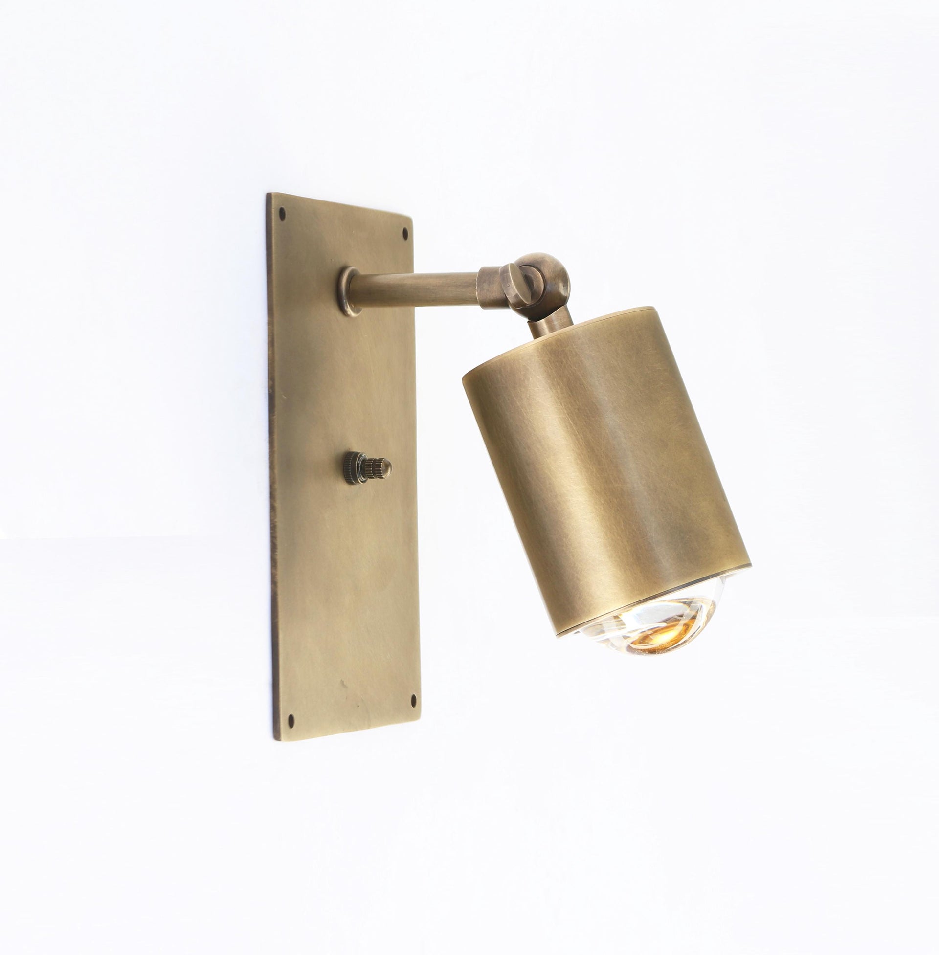 Brass Wall Sconce  light, Modern brass light, Aged Brass Wall Sconce light, Adjustable Brass Light, UL Listed, No.1105
