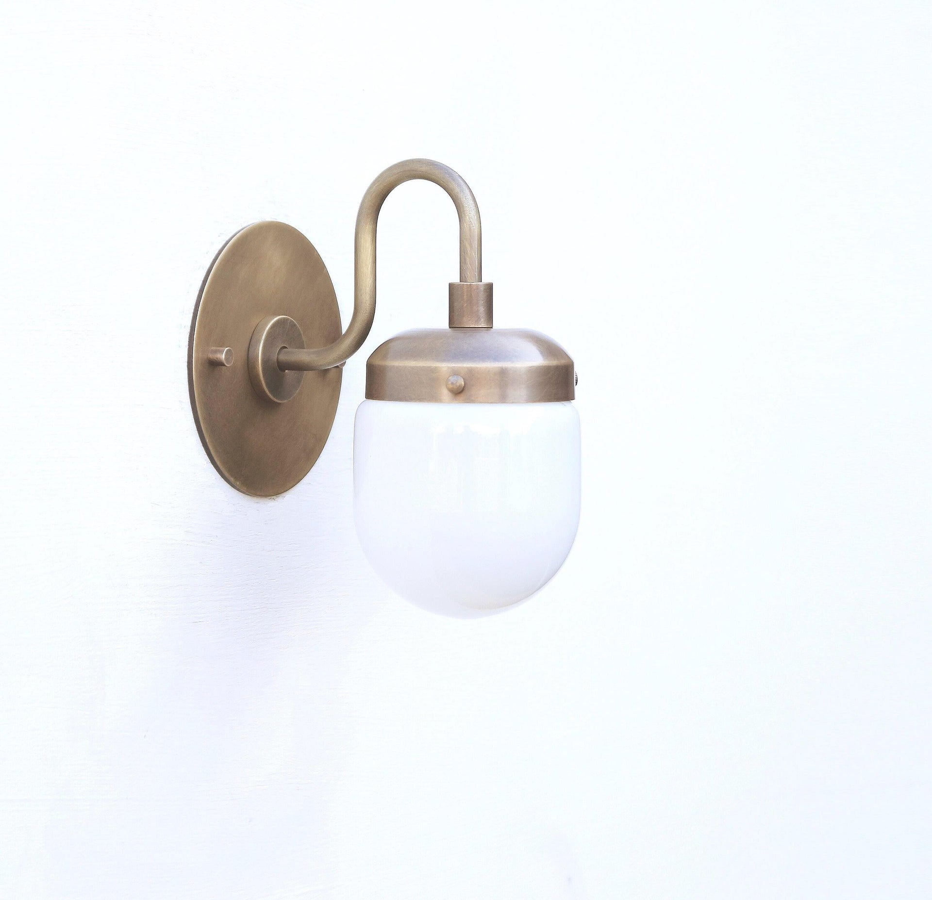 Vanity Light, Wall Sconce Light, Mid Century Brass Wall Sconce light LM1, UL Listed, No.0451