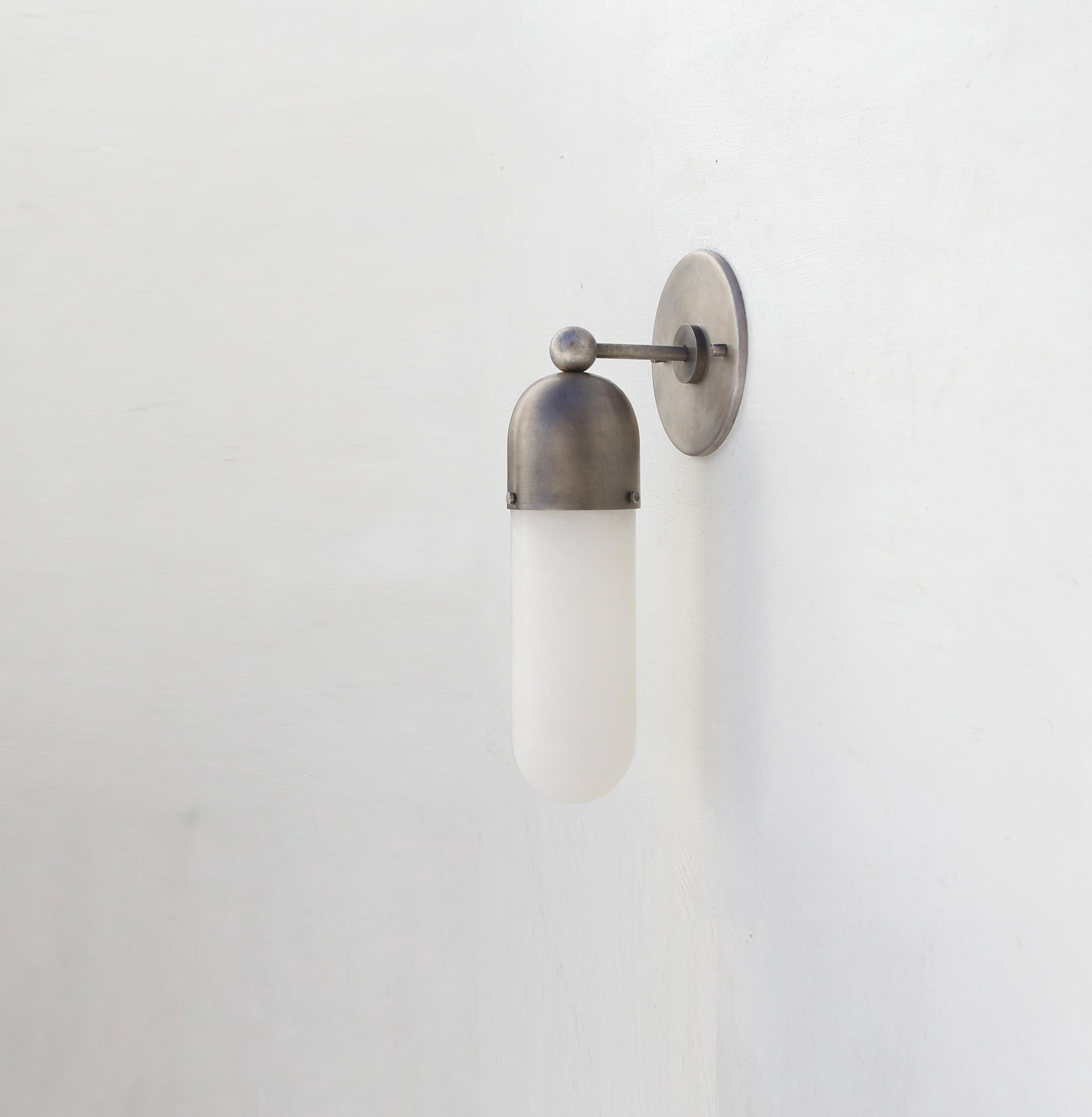 Brass Wall Sconce light - Vanity light - Brass Wall Sconce with Alabaster Shade, UL Listed No.0015