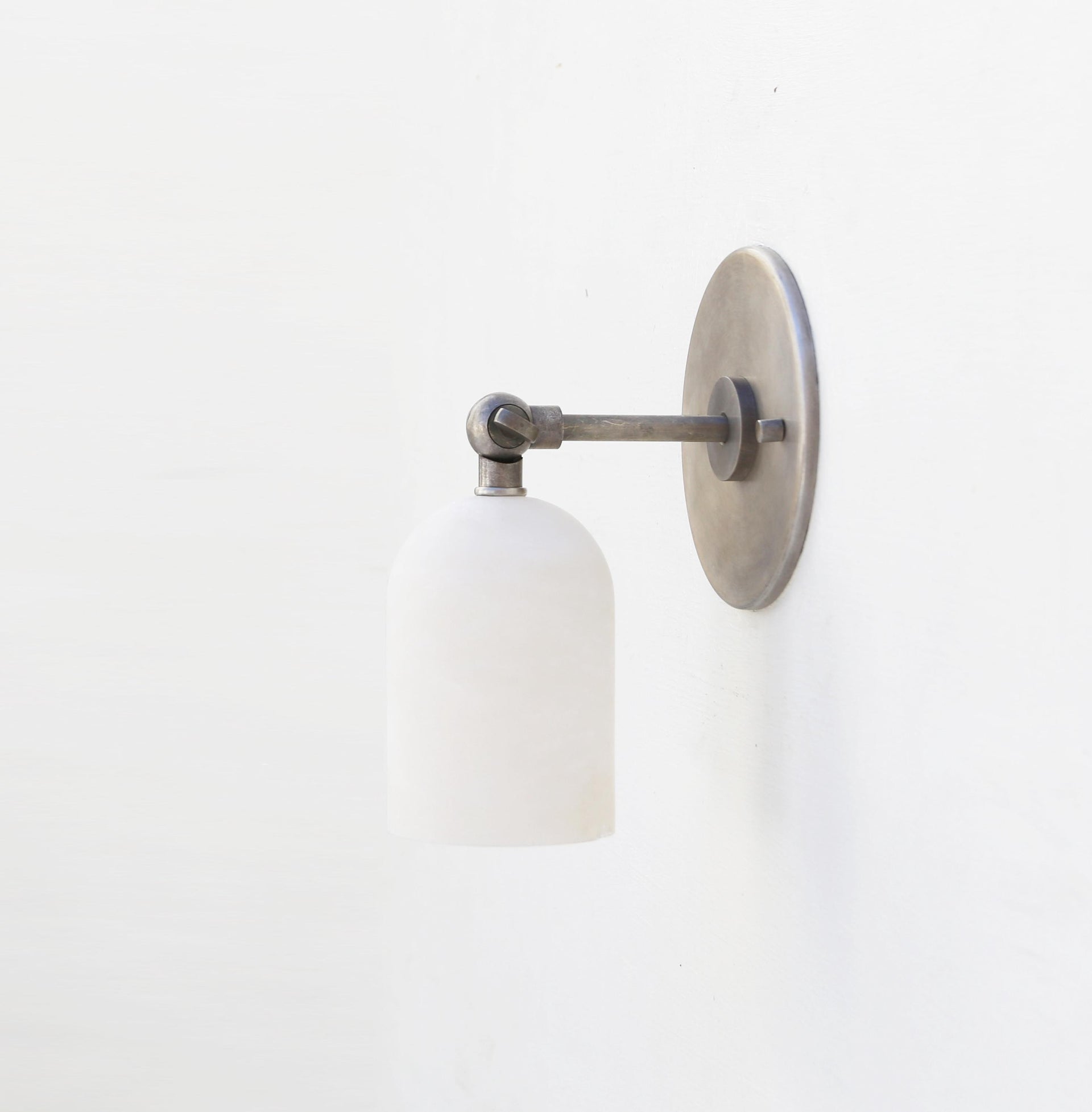 Brass Wall Sconce light - Brass Wall Sconce Light - Brass Wall Sconce with Alabaster Shade, UL Listed No.0491