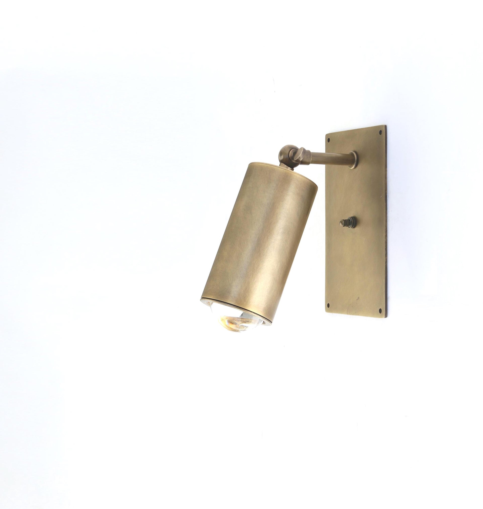 Brass Wall Sconce  light, Modern brass light, Aged Brass Wall Sconce light, Adjustable Brass Light, UL Listed, No.1208