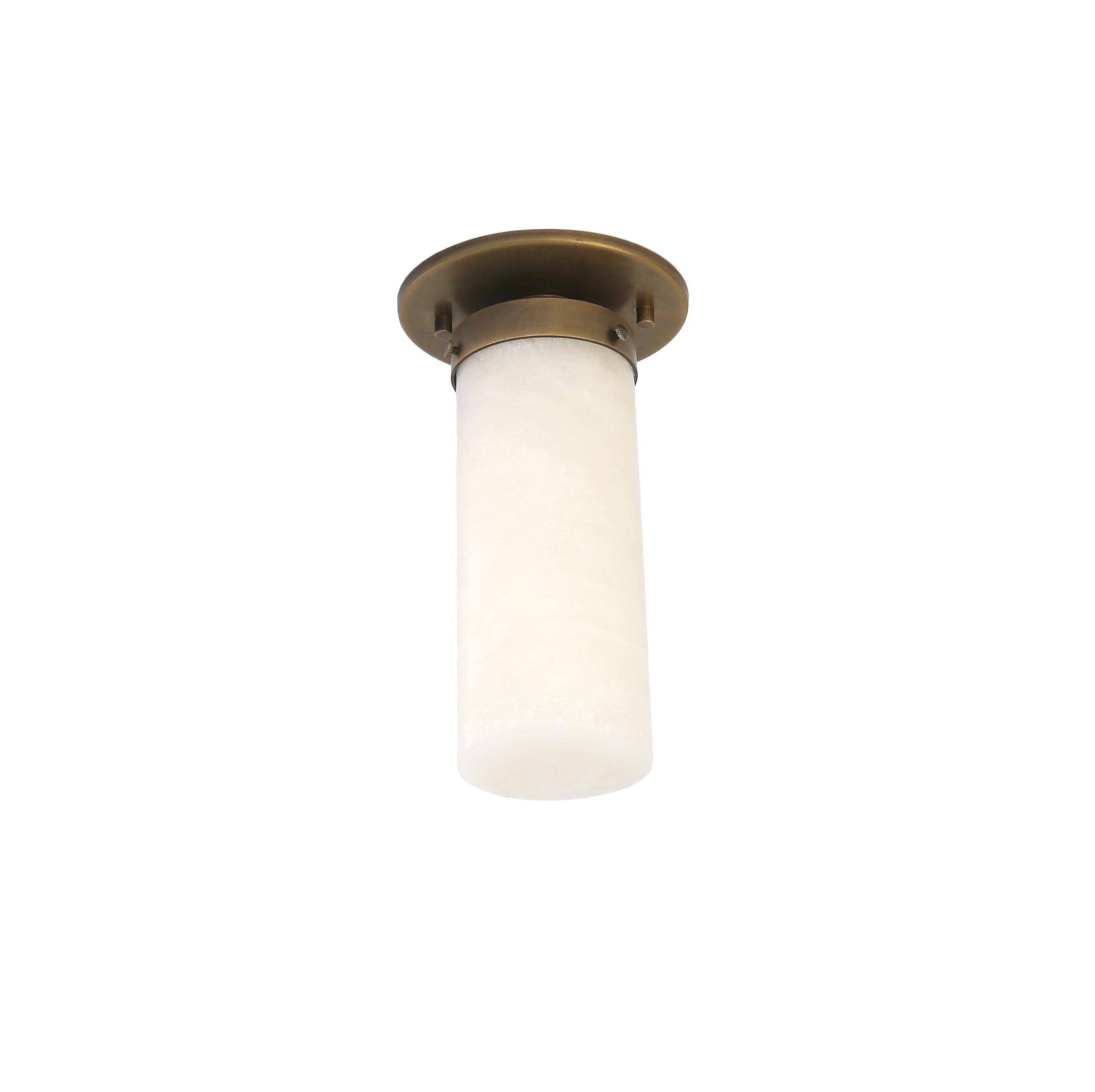 Flush mount light with Alabaster Shade, Modern ceiling light, UL Listed No.1211