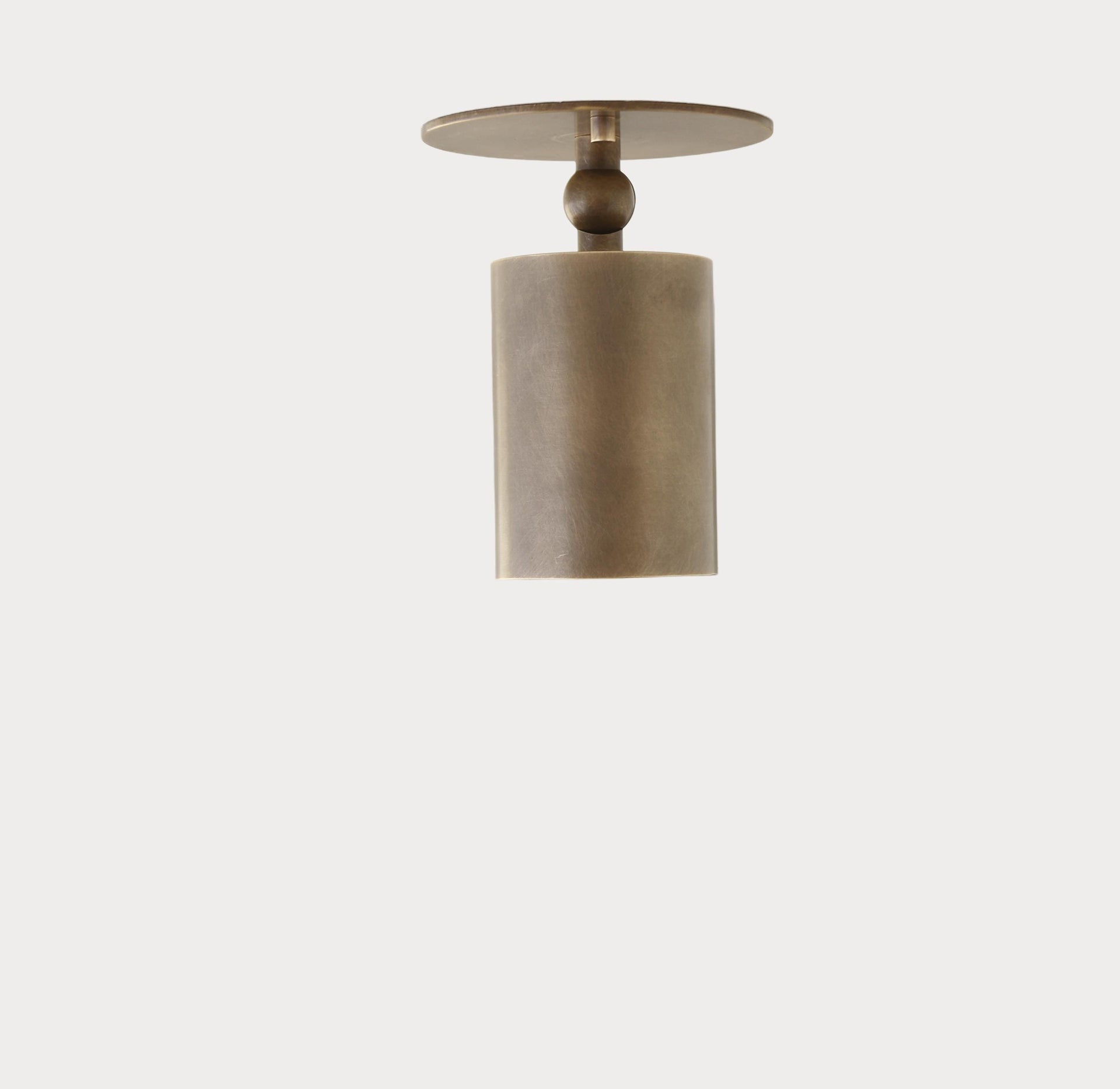Adjustable Brass Spotlight, Low Ceiling Flush Mount. No.0028