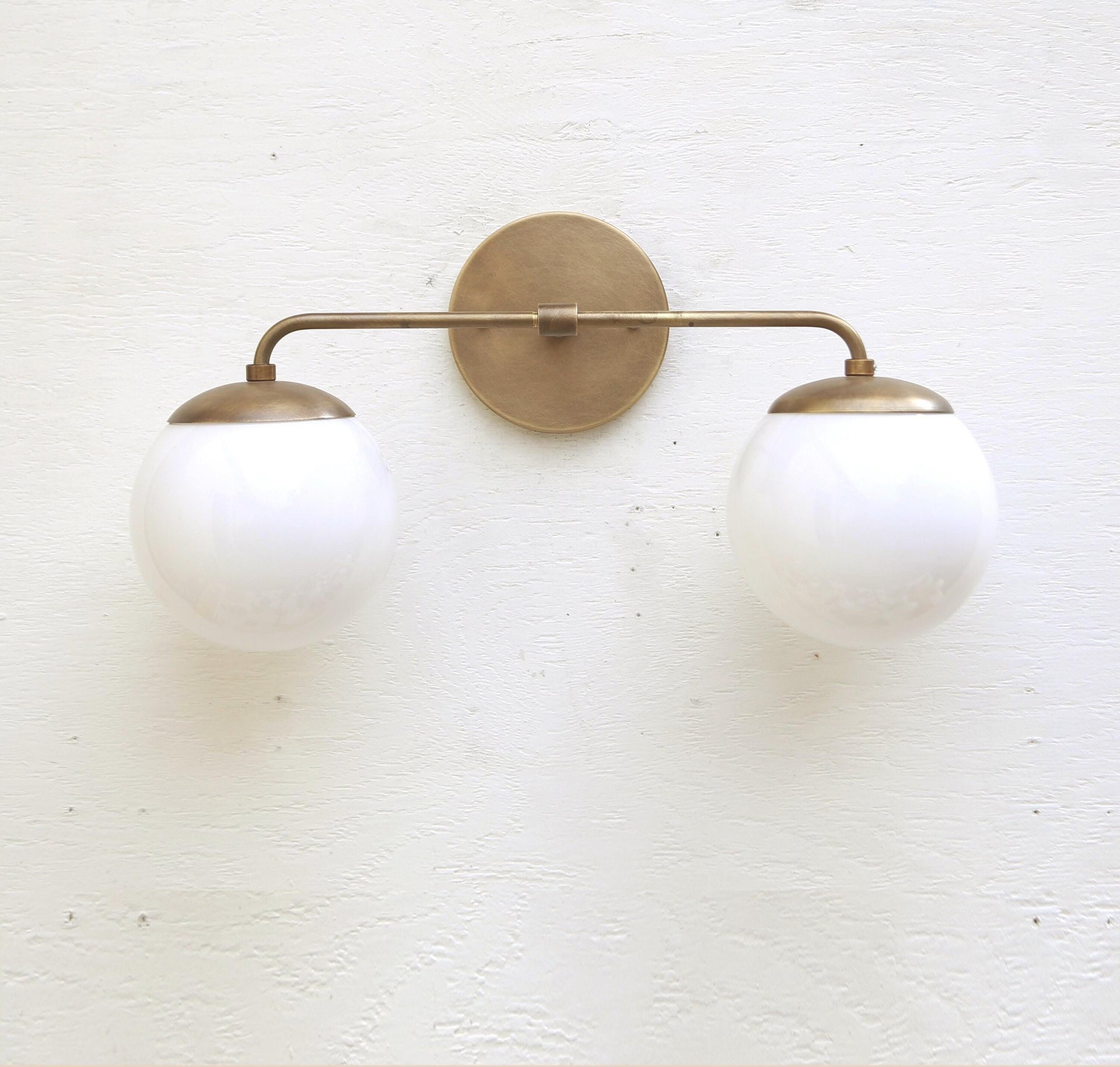 Bathroom Vanity Light, Vanity Fixture, Mid Century Brass Wall Sconce light, UL Listed PPQ6 No.0125