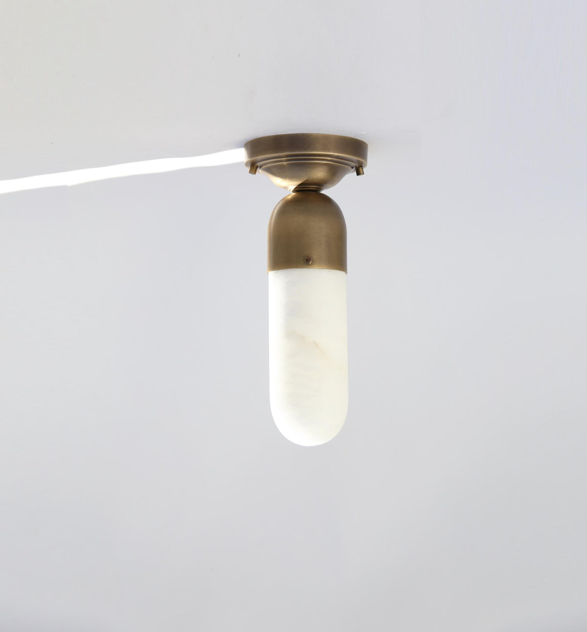 Flush Mount Ceiling Light Fixture - Mid Century Modern Globe Lighting Fixtures - Modern Brass Light Fixtures, UL Listed, No.1200