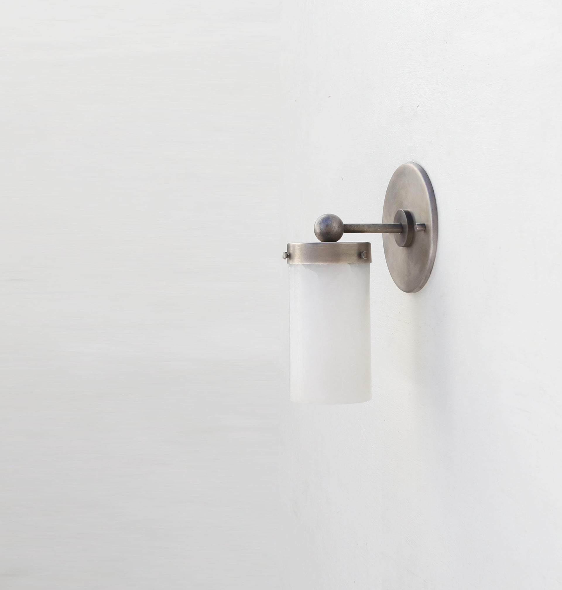 Brass Wall Sconce light - Vanity light - Brass Wall Sconce Light - Brass Wall Sconce with Alabaster Shade, UL Listed No.0422