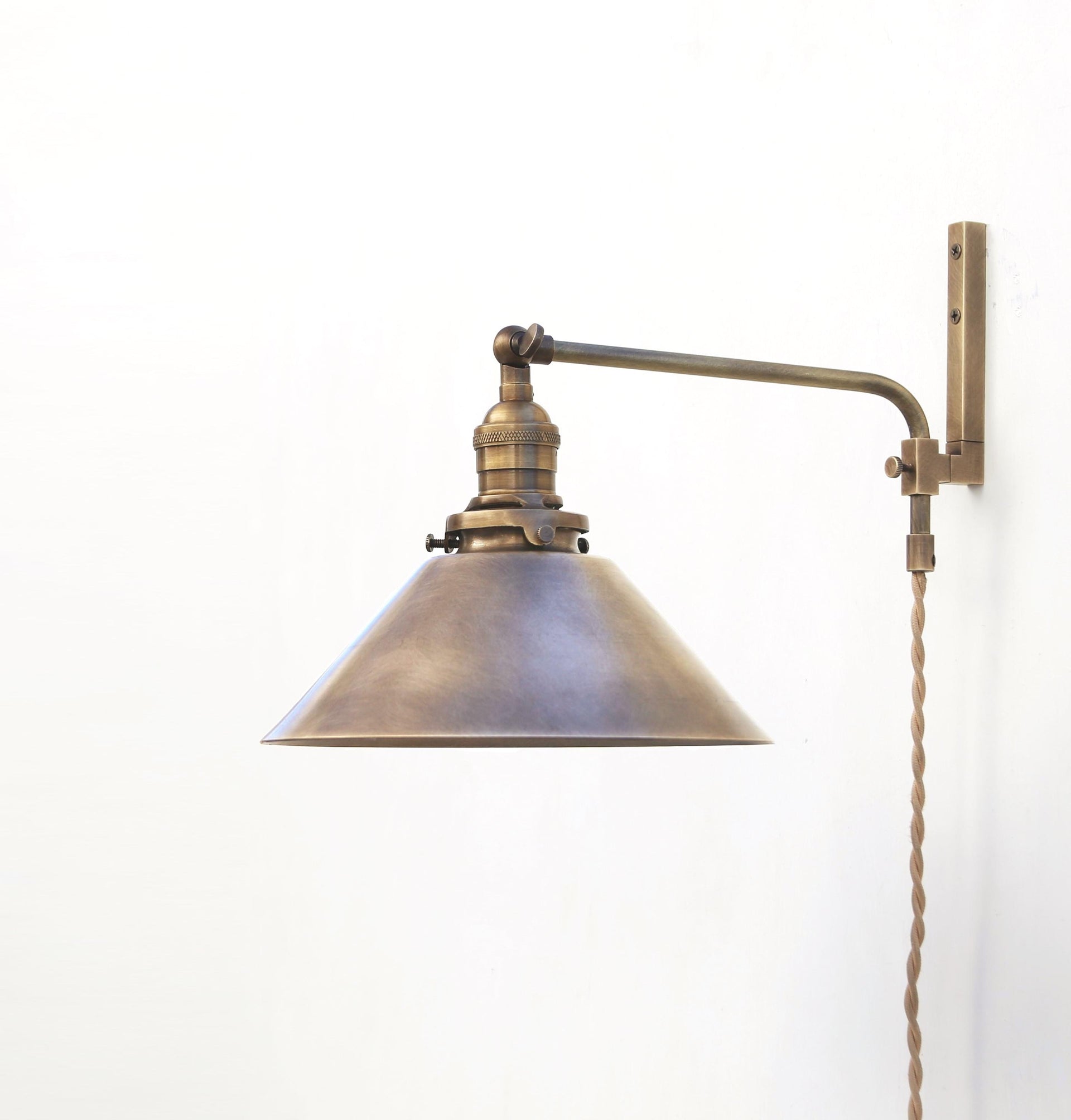 Plug-in wall sconce Light, Adjustable Plug-in Wall Sconce Light, Swing Wall Sconce Light, Minimalist Wall Sconce Light No.0291