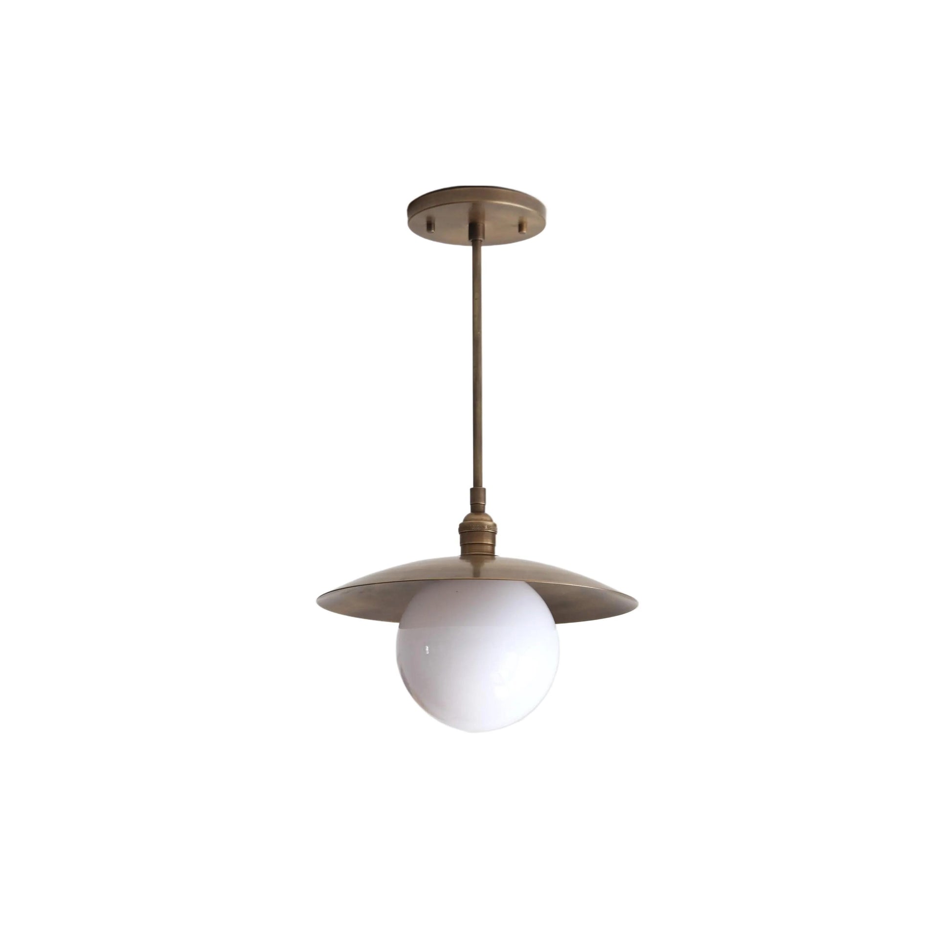 Brass Pendant light -  Kitchen Island light, Semi-flush mount lighting, UL Listed No.0047