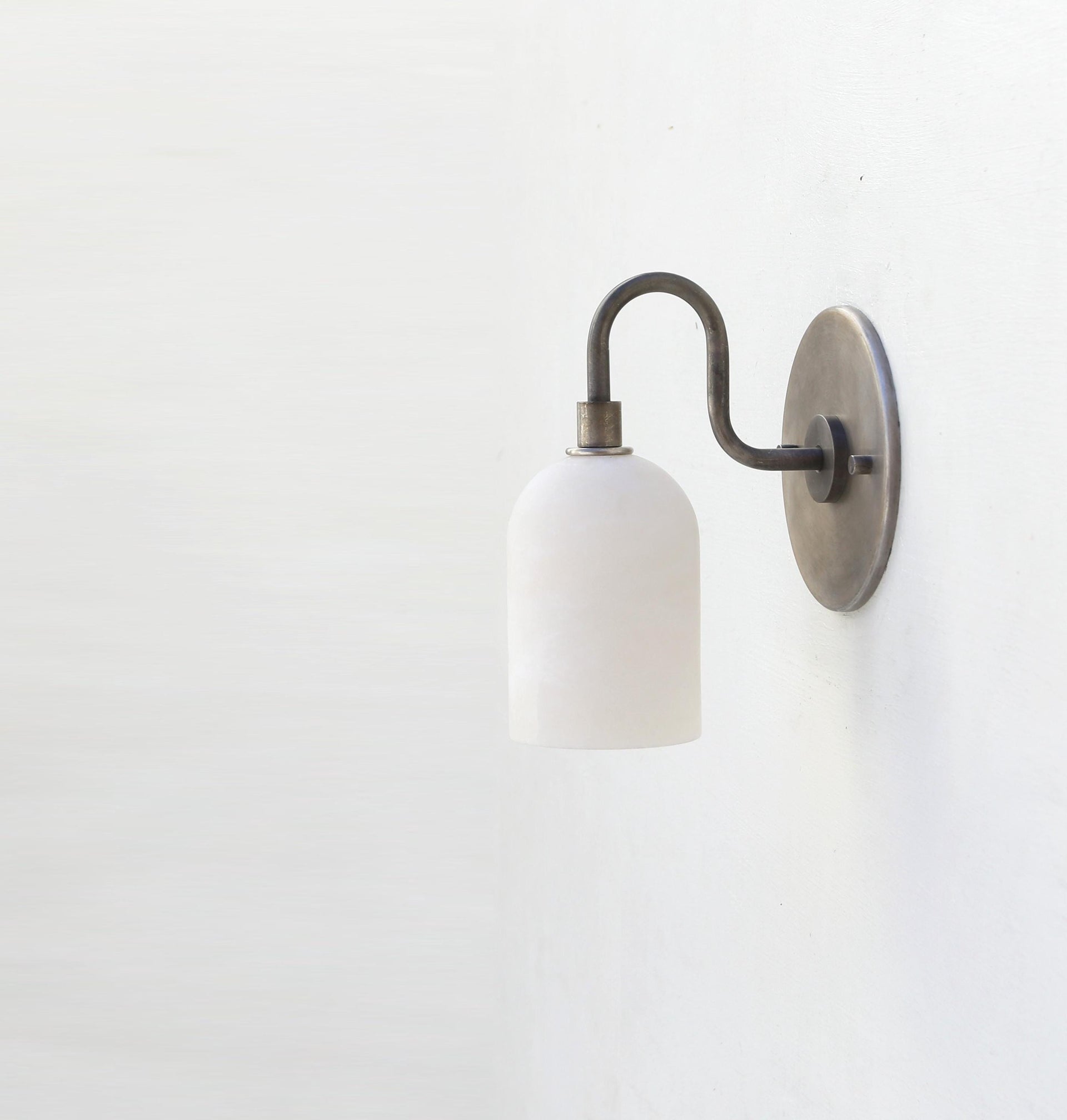 Brass Wall Sconce light - Brass Wall Sconce Light - Brass Wall Sconce with Alabaster Shade, UL Listed No.0467