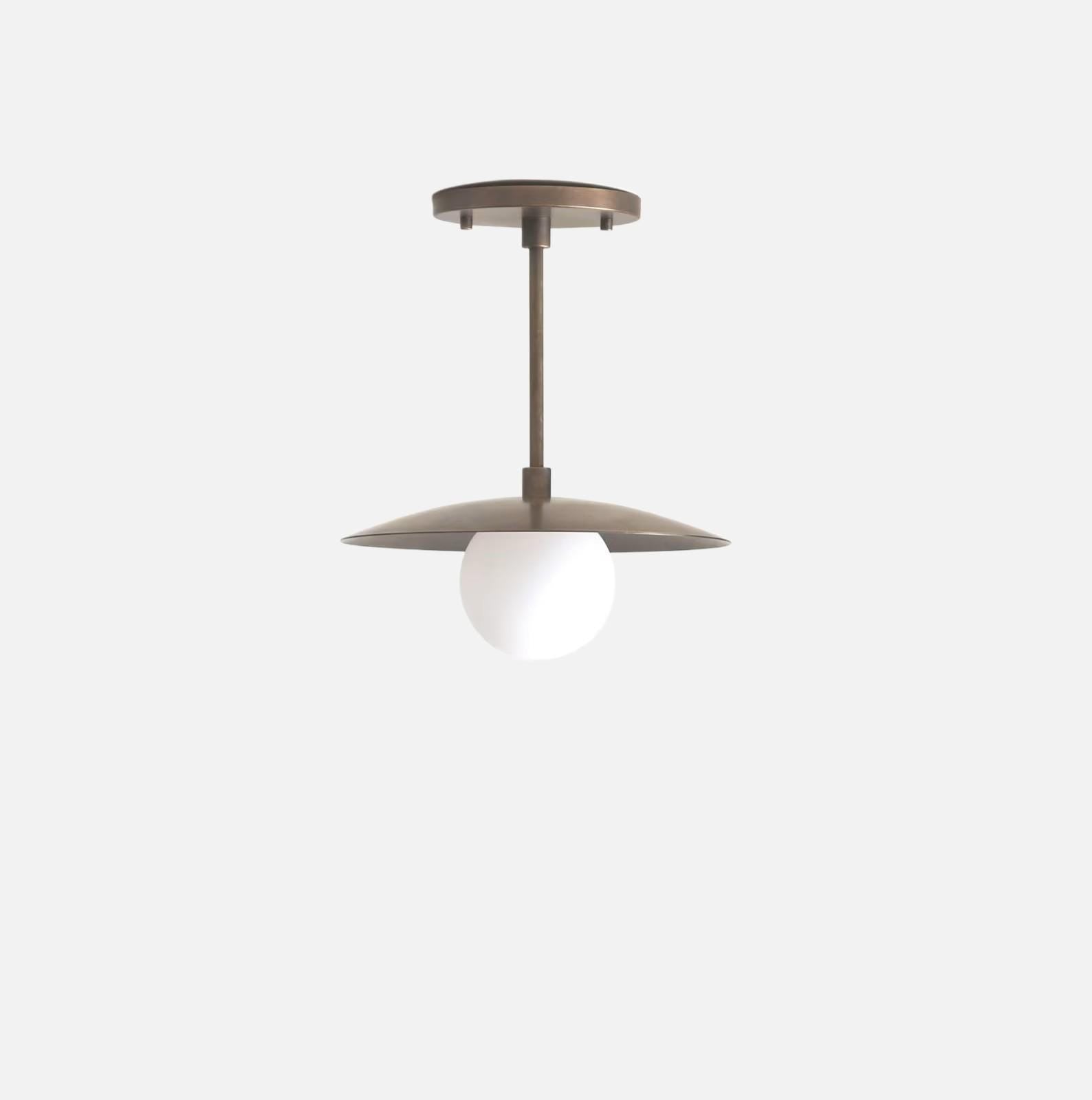 Ceiling light, Modern ceiling light, Aged brass ceiling light, 4" PPQ-M, UL Listed No.0440
