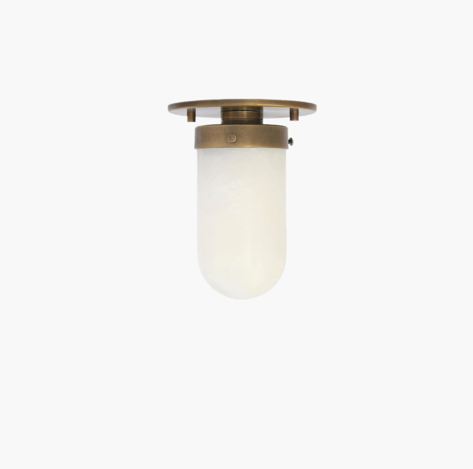 Flush mount light with Alabaster Shade, Modern ceiling light, UL Listed No.1215