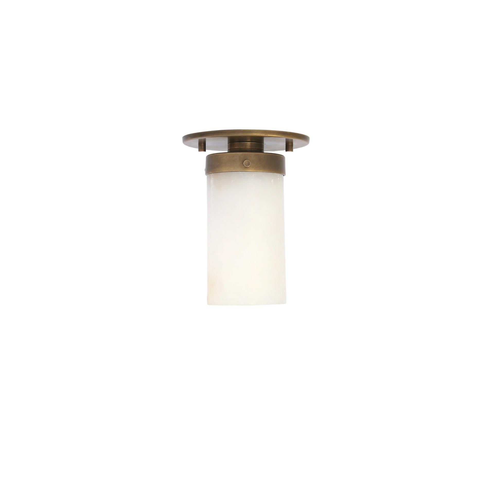 Flush mount light with Alabaster Shade, Modern ceiling light, UL Listed No.1210