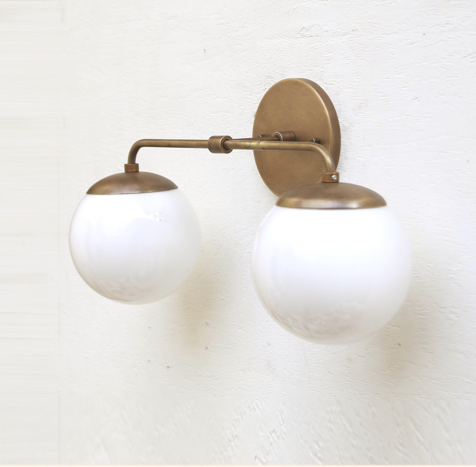 Bathroom Vanity Light, Vanity Fixture, Mid Century Brass Wall Sconce light, UL Listed PPQ6 No.0125