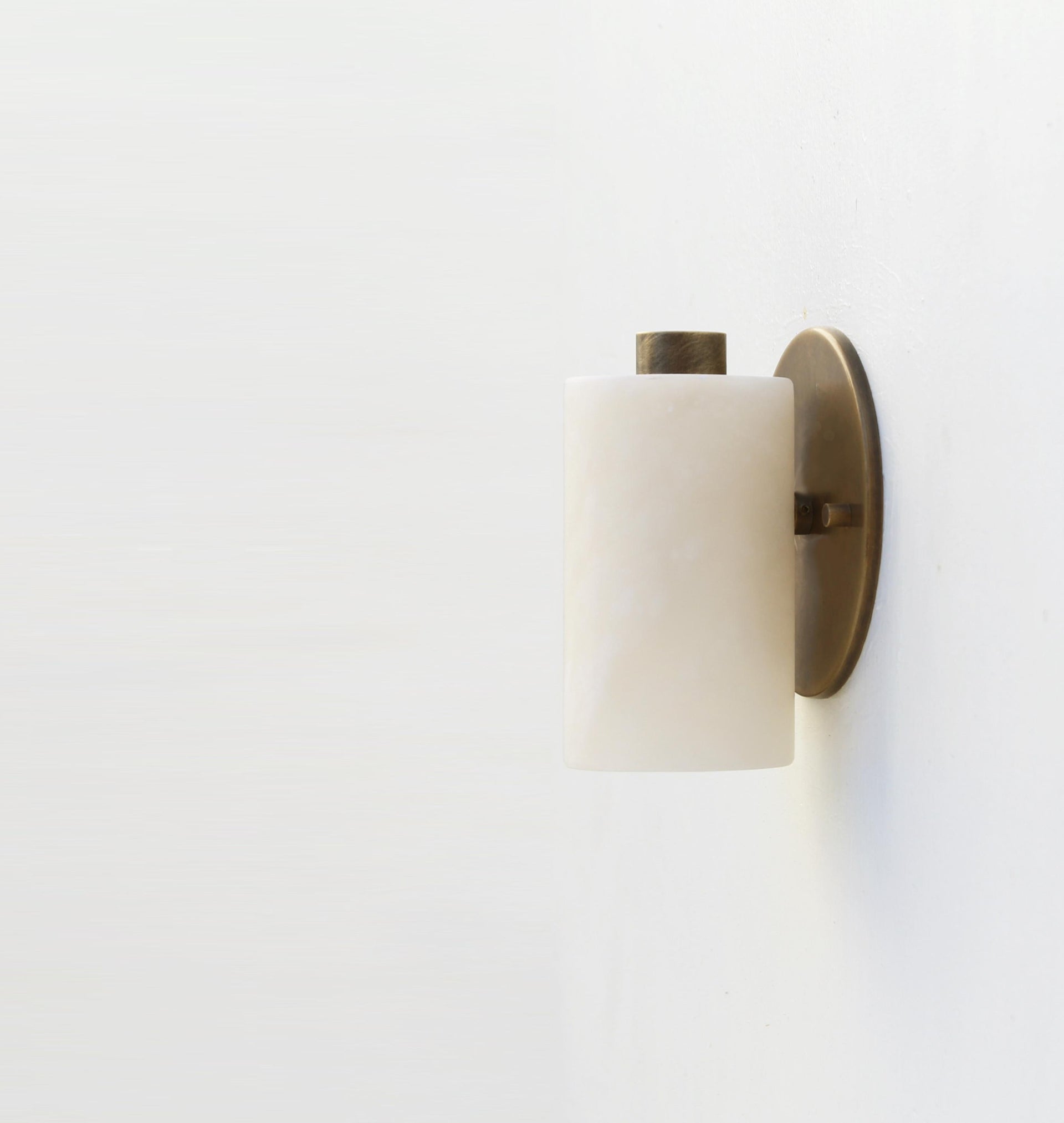 Brass  Wall Sconce light - Brass Wall Sconce Light- Brass Wall Sconce with Alabaster Shade, UL Listed. No.1299