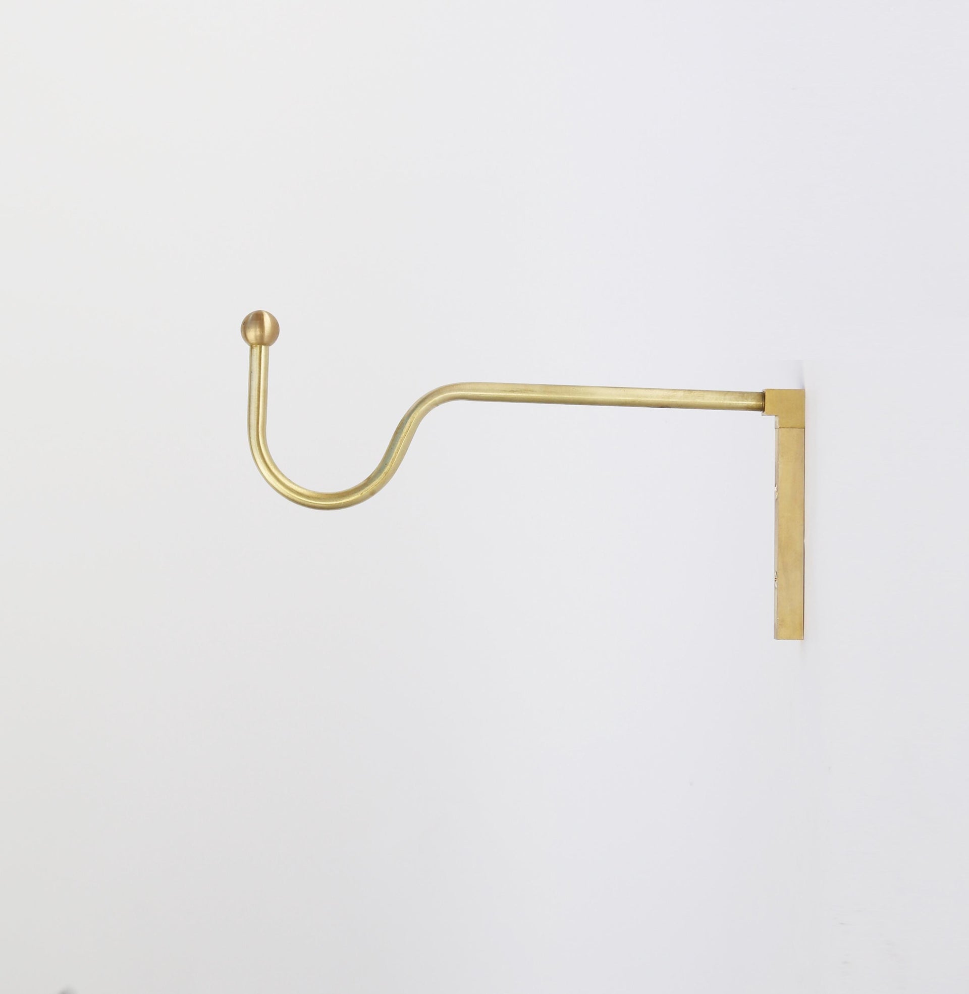 Brass planter hanger - Brass wall hanger - Brass wall hook - Brass planter hook - Brass hanging plant bracket hook. No.0799