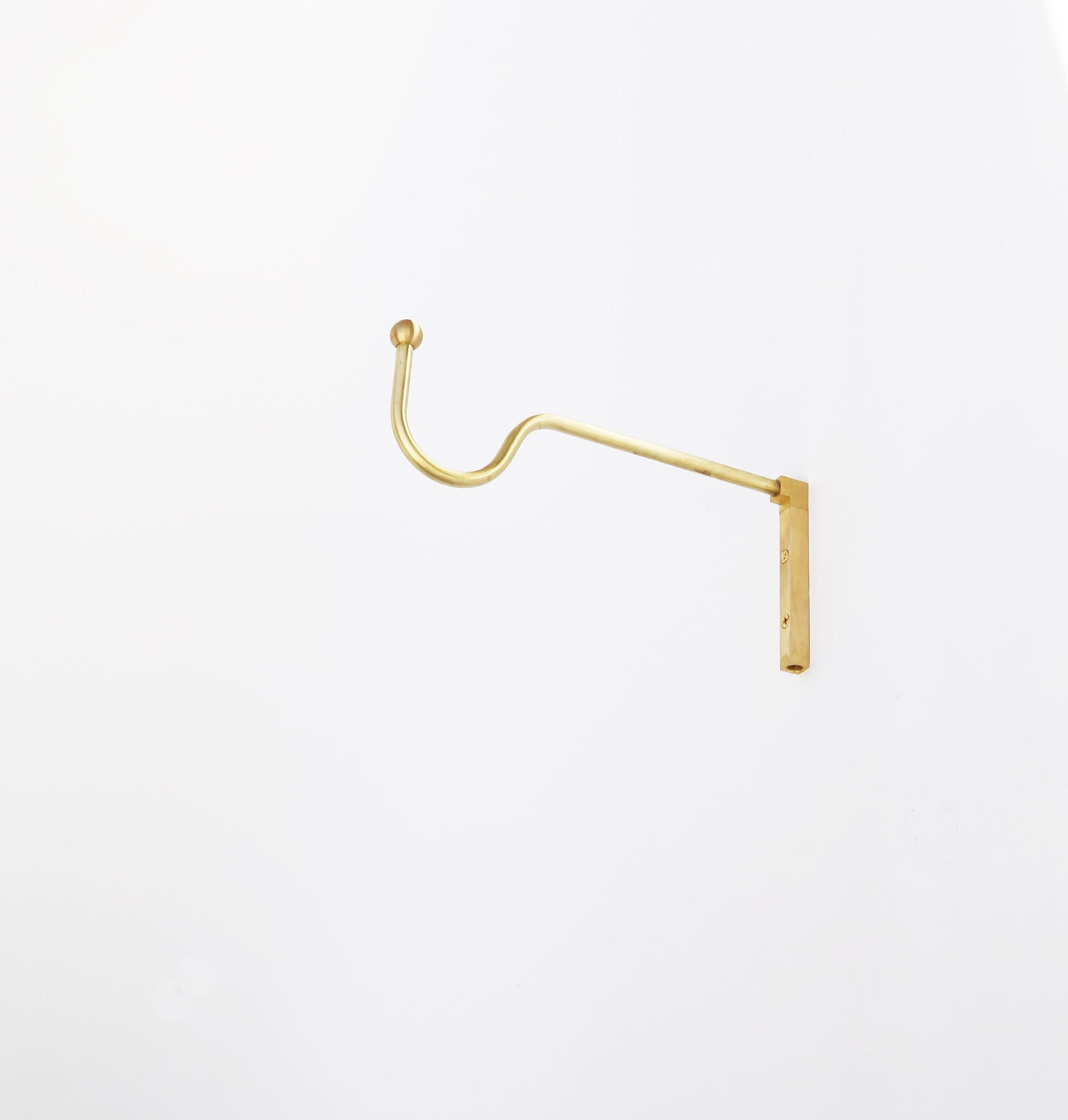 Brass planter hanger - Brass wall hanger - Brass wall hook - Brass planter hook - Brass hanging plant bracket hook. No.0799