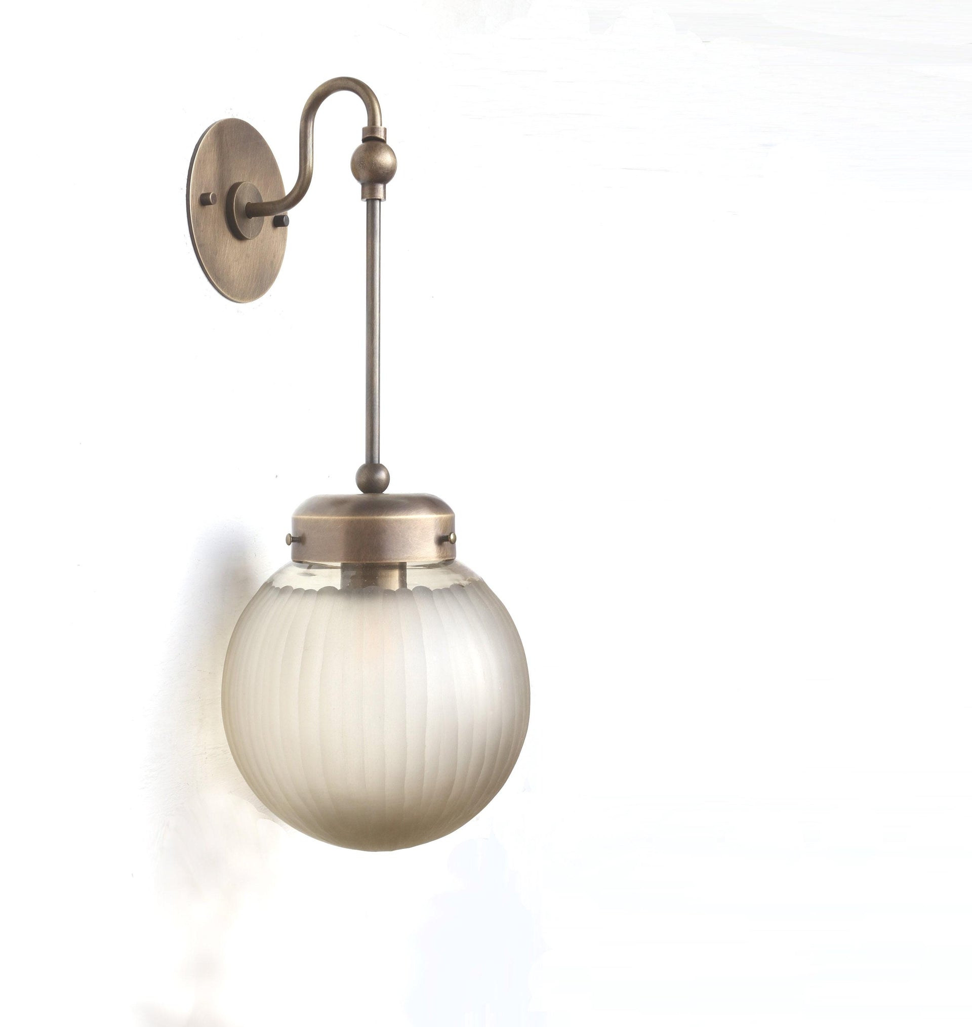 Wall Sconce Light, Mid Century Brass Wall Sconce light, UL Listed No.0126