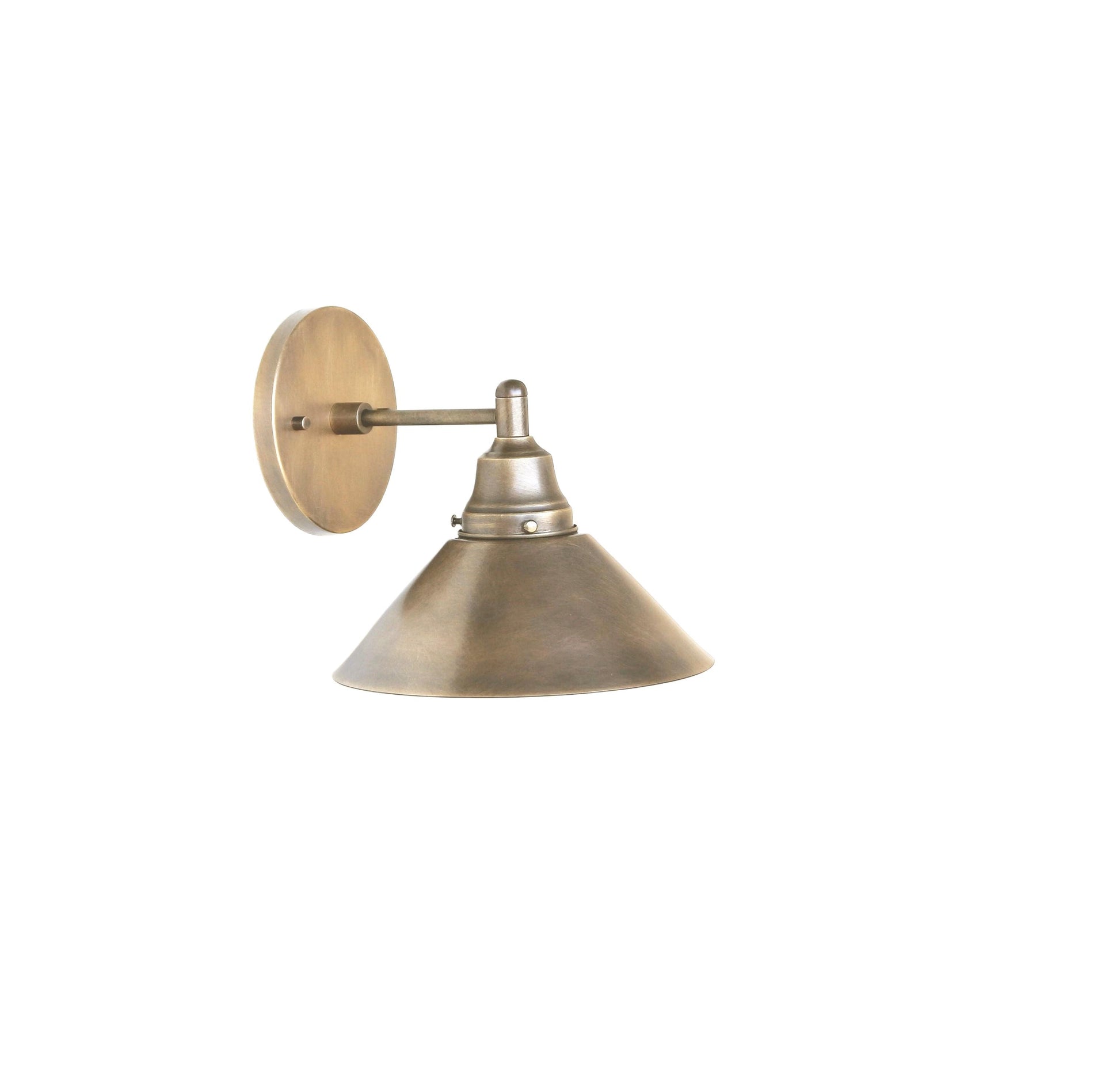 Brass Wall Sconce, Brass wall sconce light with brass shade, Wall sconce, Wall sconce light, UL Listed, No.0274