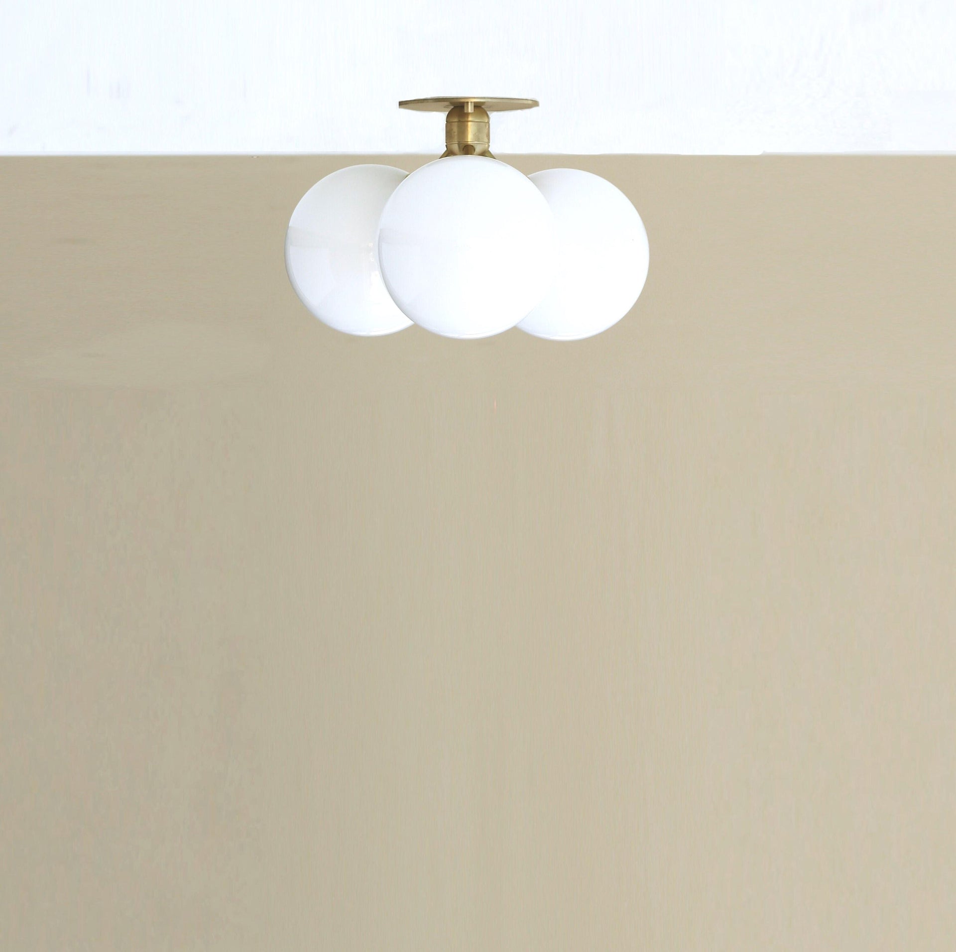 6" Modern Brass Sputnik Chandelier - Modern Sputnik -3 arms-Brass Ceiling Light, UL Listed, No.0425